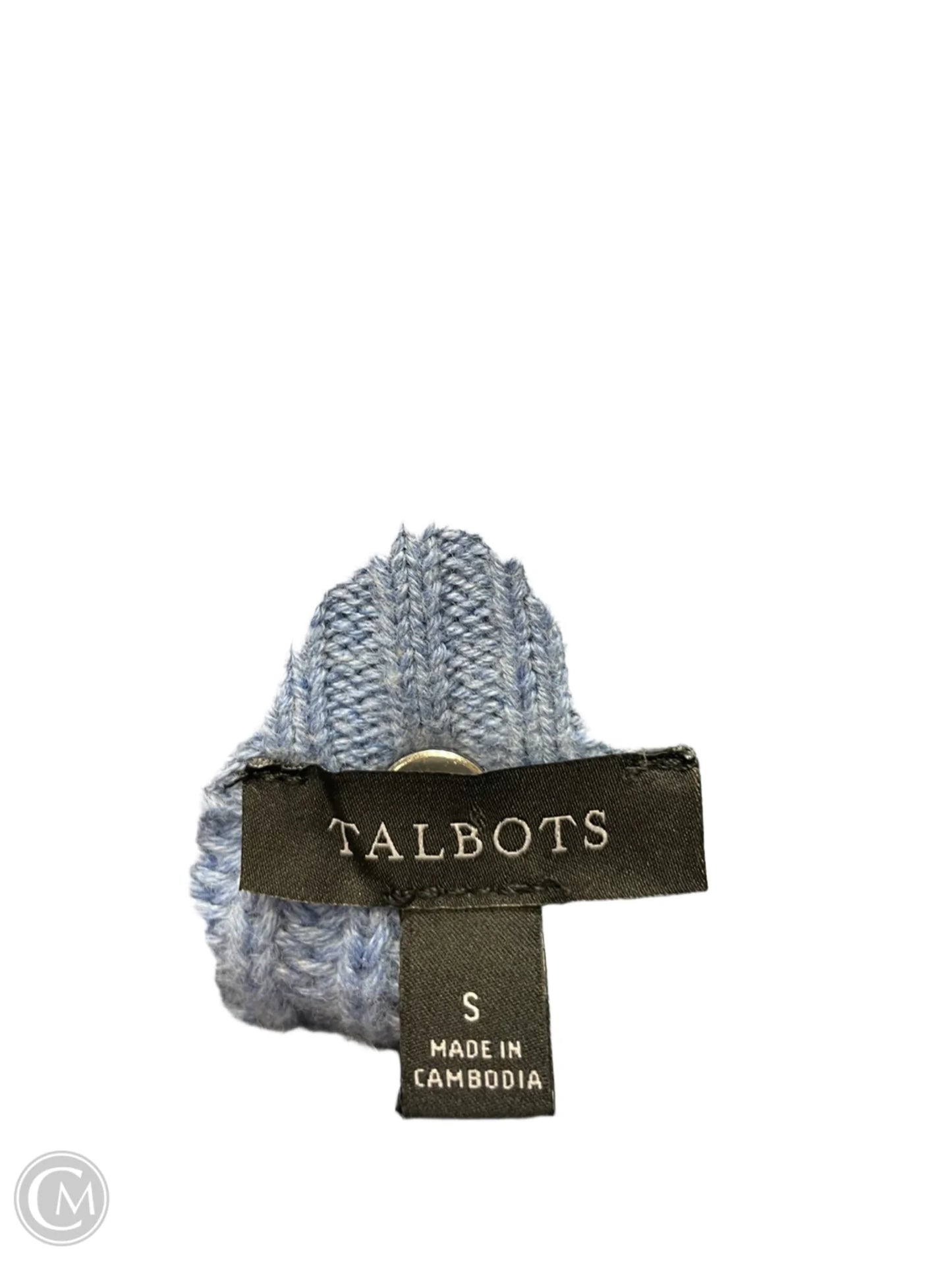 Sweater Cardigan By Talbots In Blue, Size: S