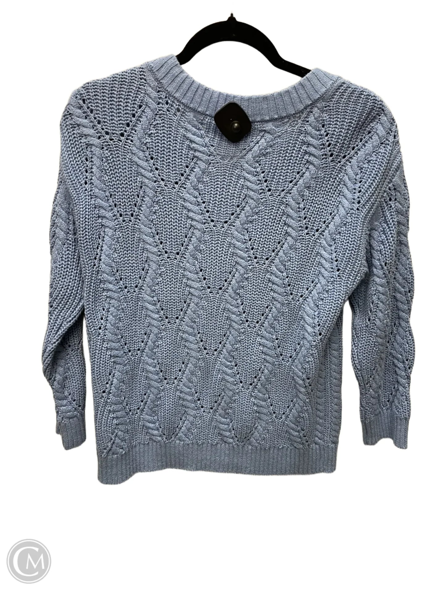 Sweater Cardigan By Talbots In Blue, Size: S