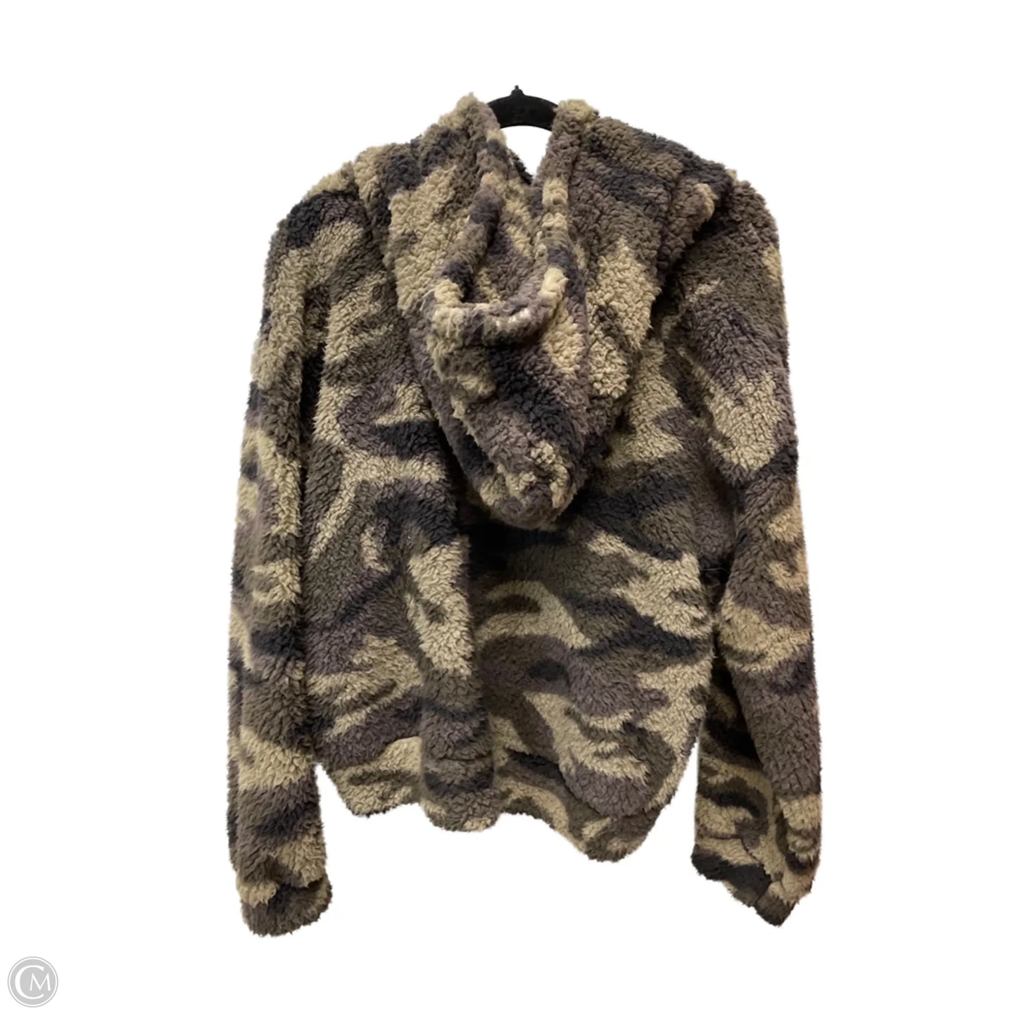 Jacket Faux Fur & Sherpa By Fashion Nova In Camouflage Print, Size: 2x