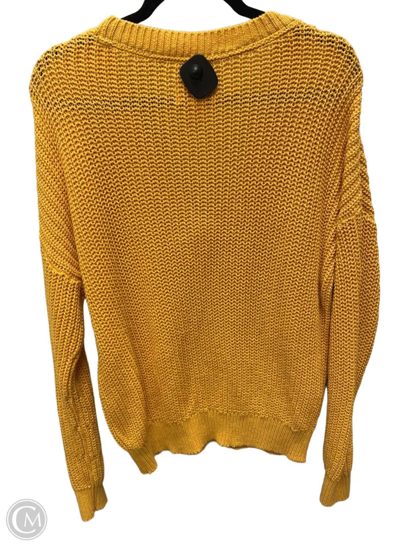 Sweater By Pink In Yellow, Size: L