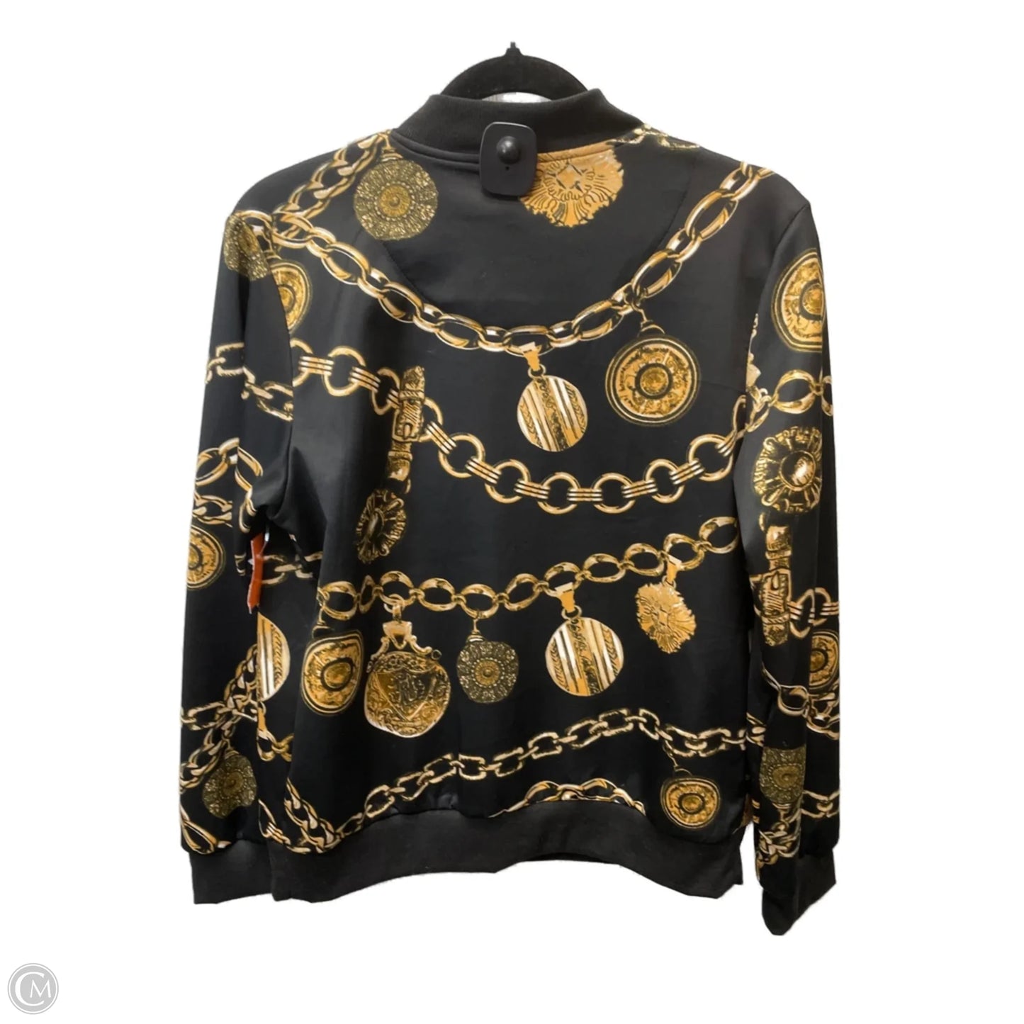 Jacket Other By Ashley Stewart In Black & Gold, Size: L