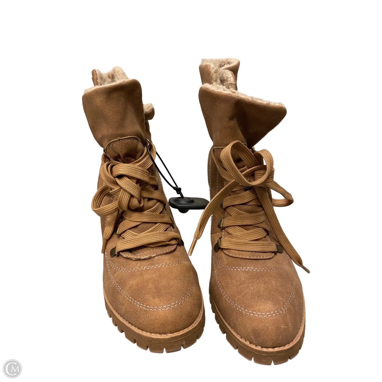 Boots Ankle Heels By Jelly Pop In Tan, Size: 9