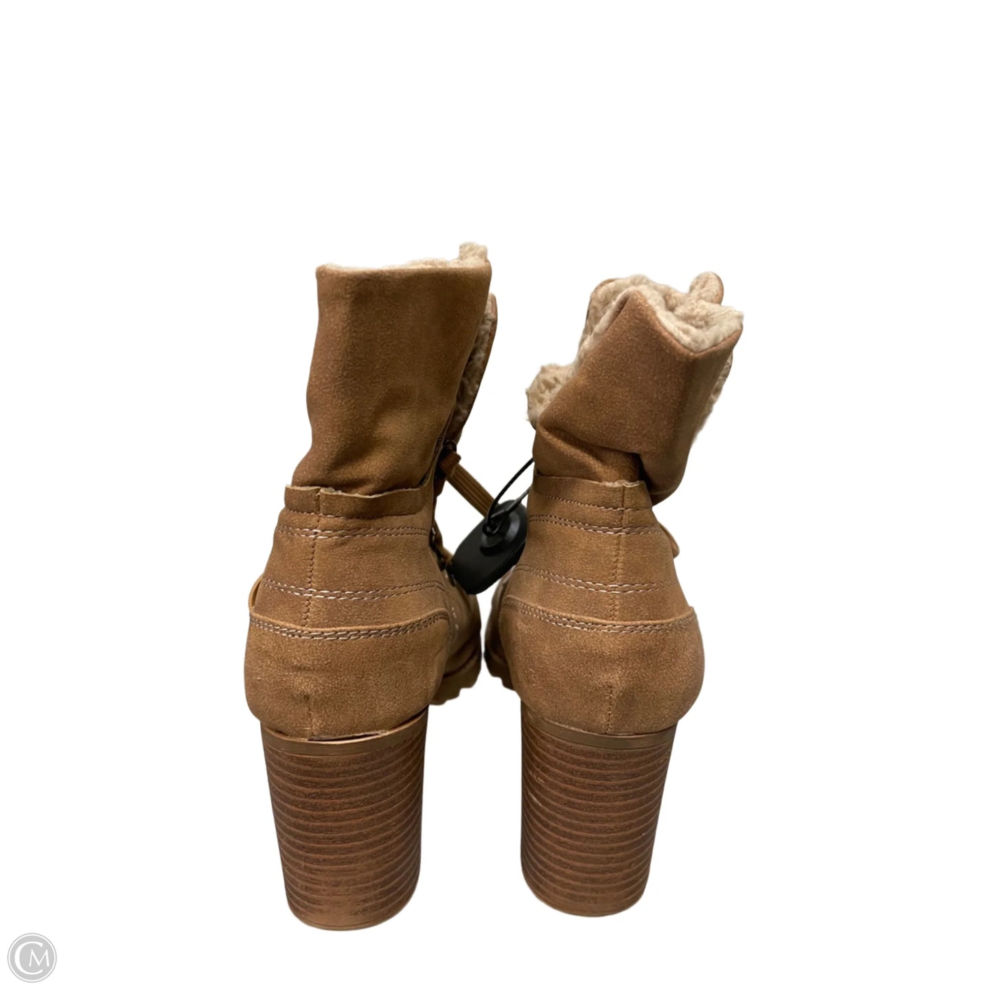 Boots Ankle Heels By Jelly Pop In Tan, Size: 9