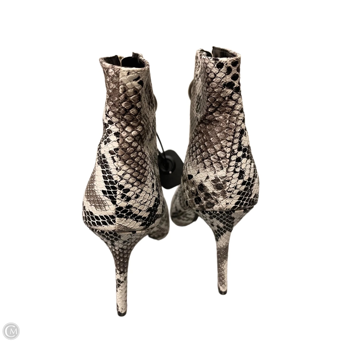 Boots Ankle Heels By Venus In Snakeskin Print, Size: 8.5