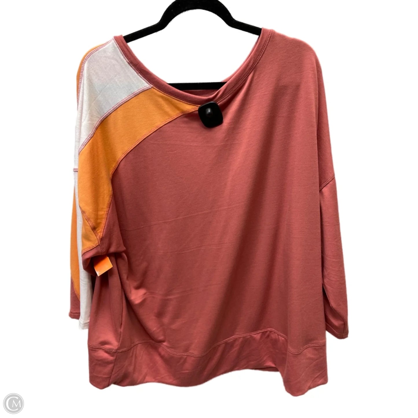 Top 3/4 Sleeve By Cato In Multi-colored, Size: 2x