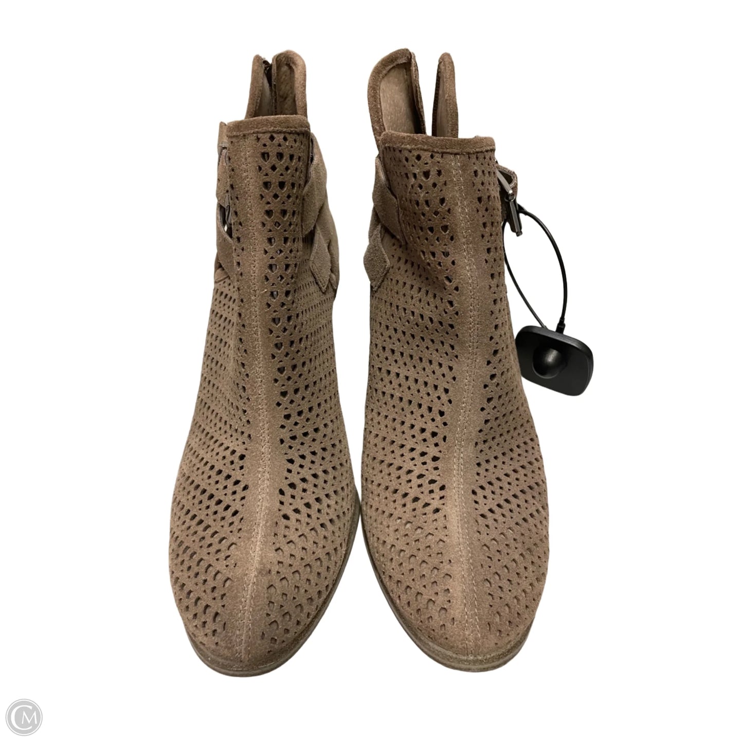 Boots Ankle Heels By Vince Camuto In Beige, Size: 8