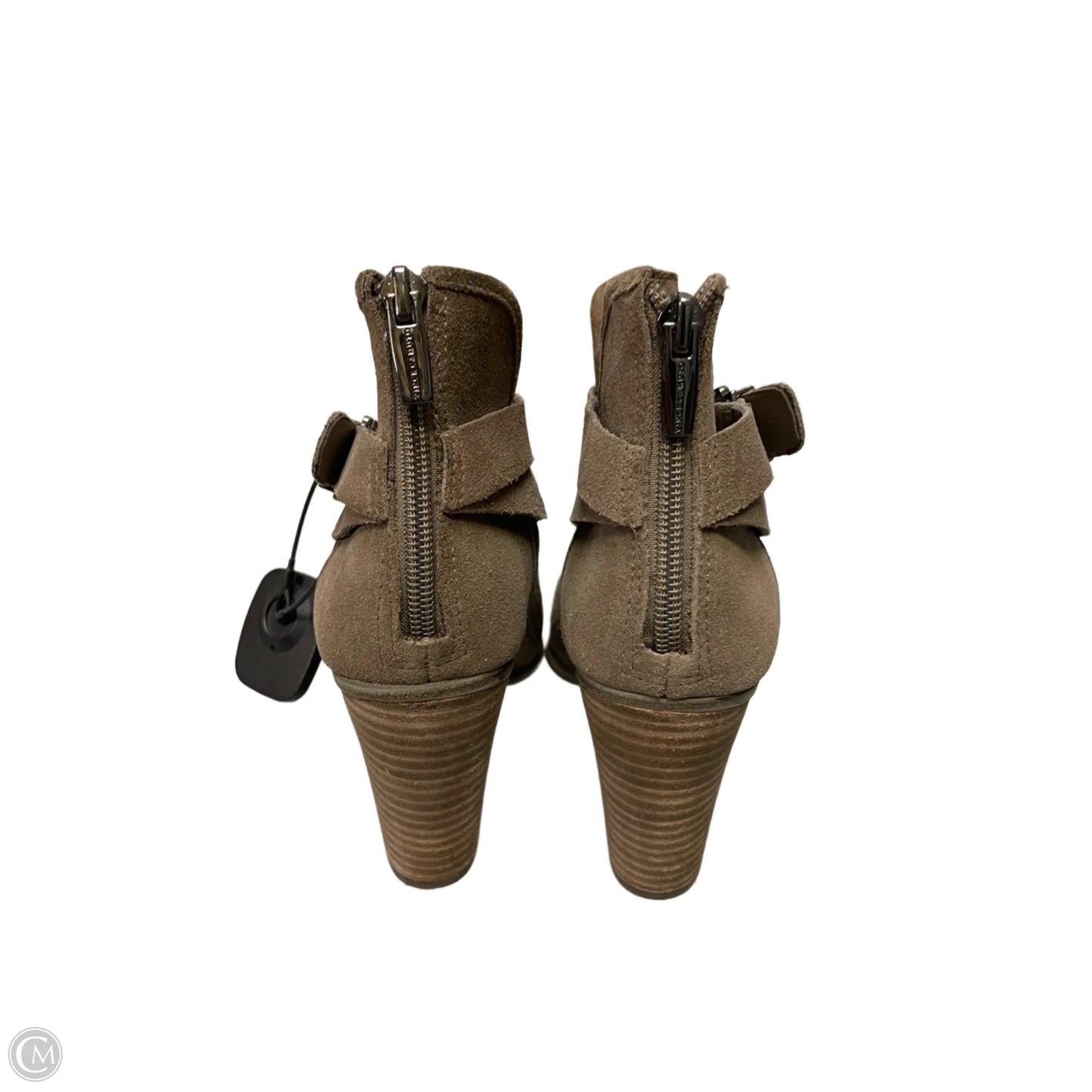 Boots Ankle Heels By Vince Camuto In Beige, Size: 8