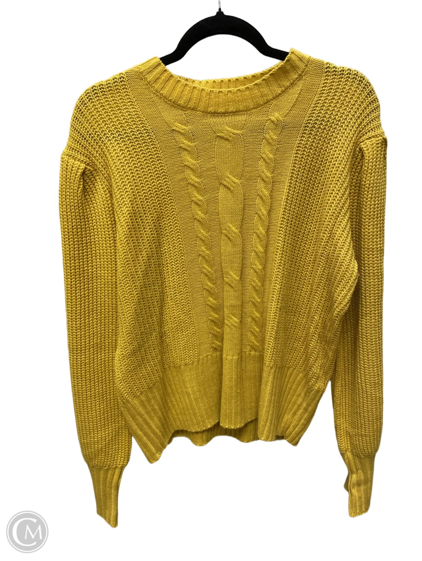 Sweater By Cme In Yellow, Size: 2x