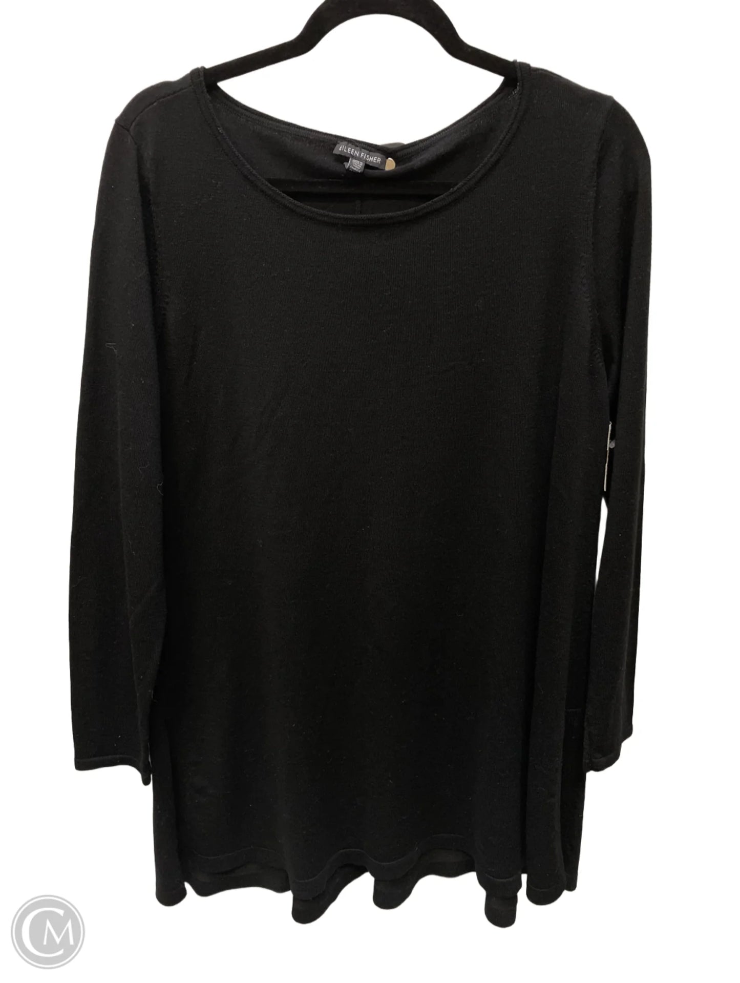 Sweater By Eileen Fisher In Black, Size: L