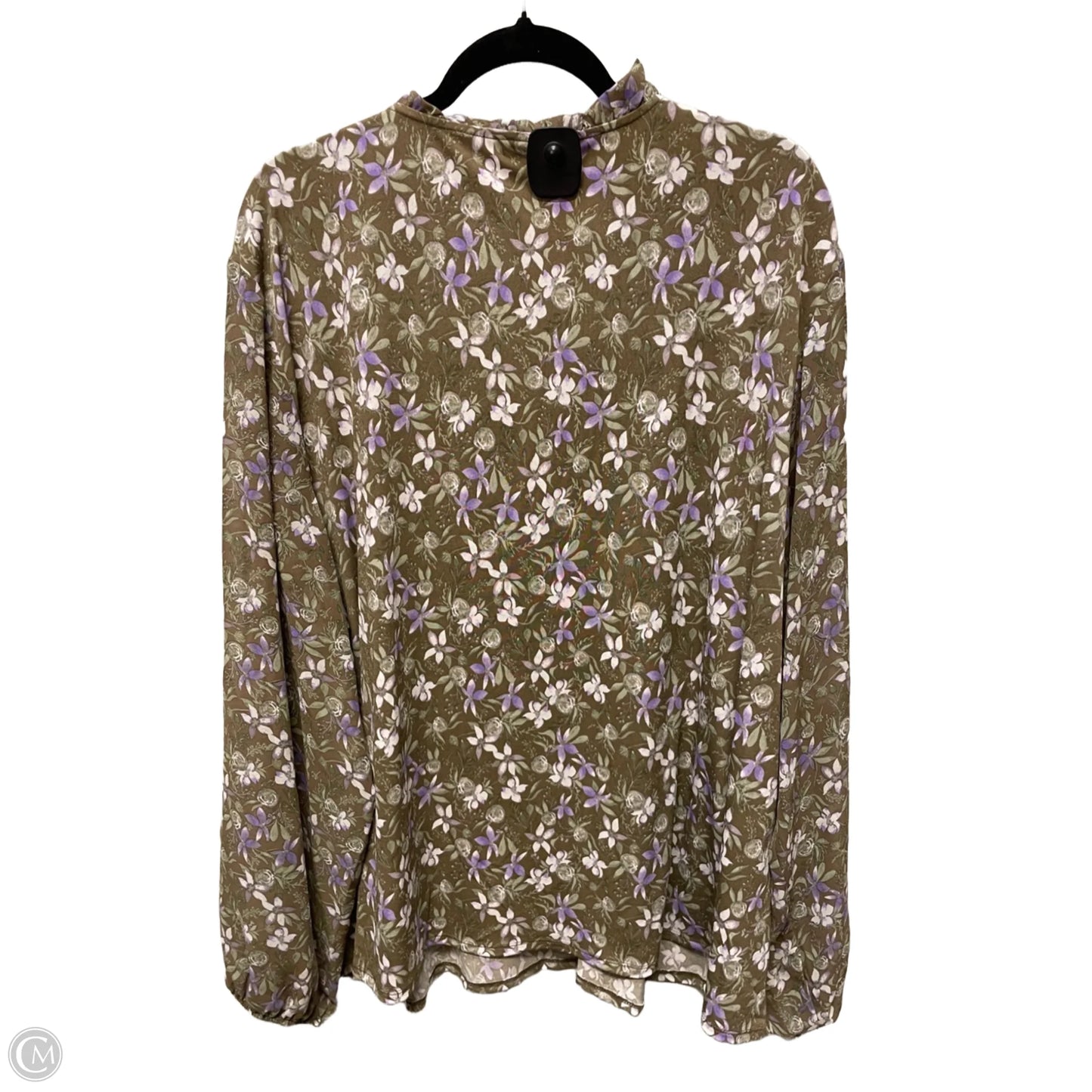 Blouse Long Sleeve By Cato In Floral Print, Size: 3x