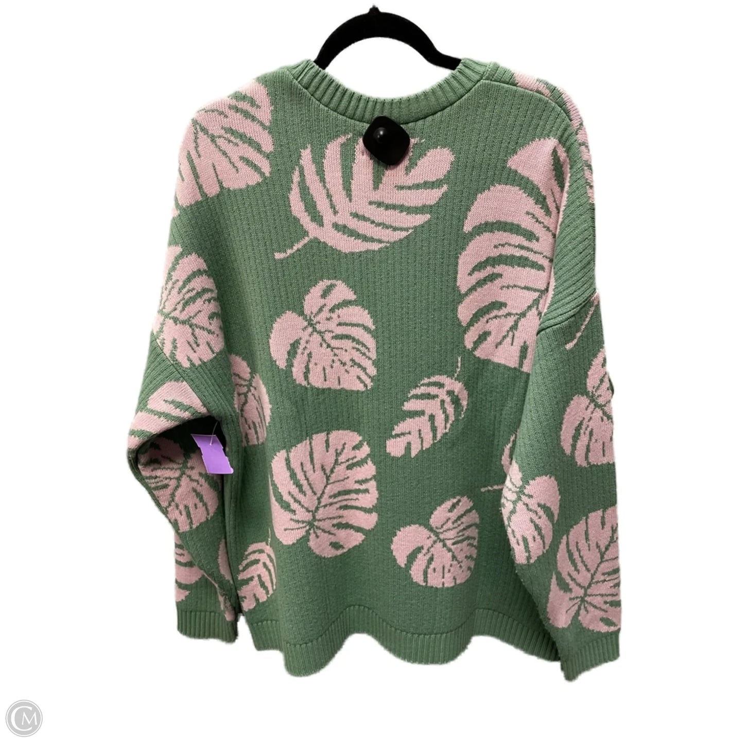 Sweater By Asos In Green & Pink, Size: 2x