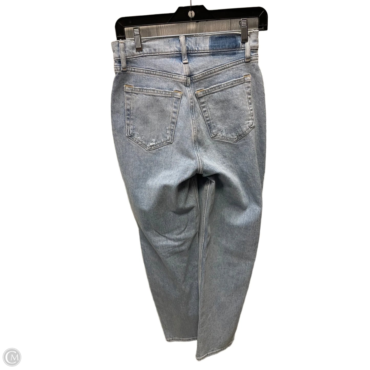 Jeans Straight By Abercrombie And Fitch In Blue Denim, Size: 0