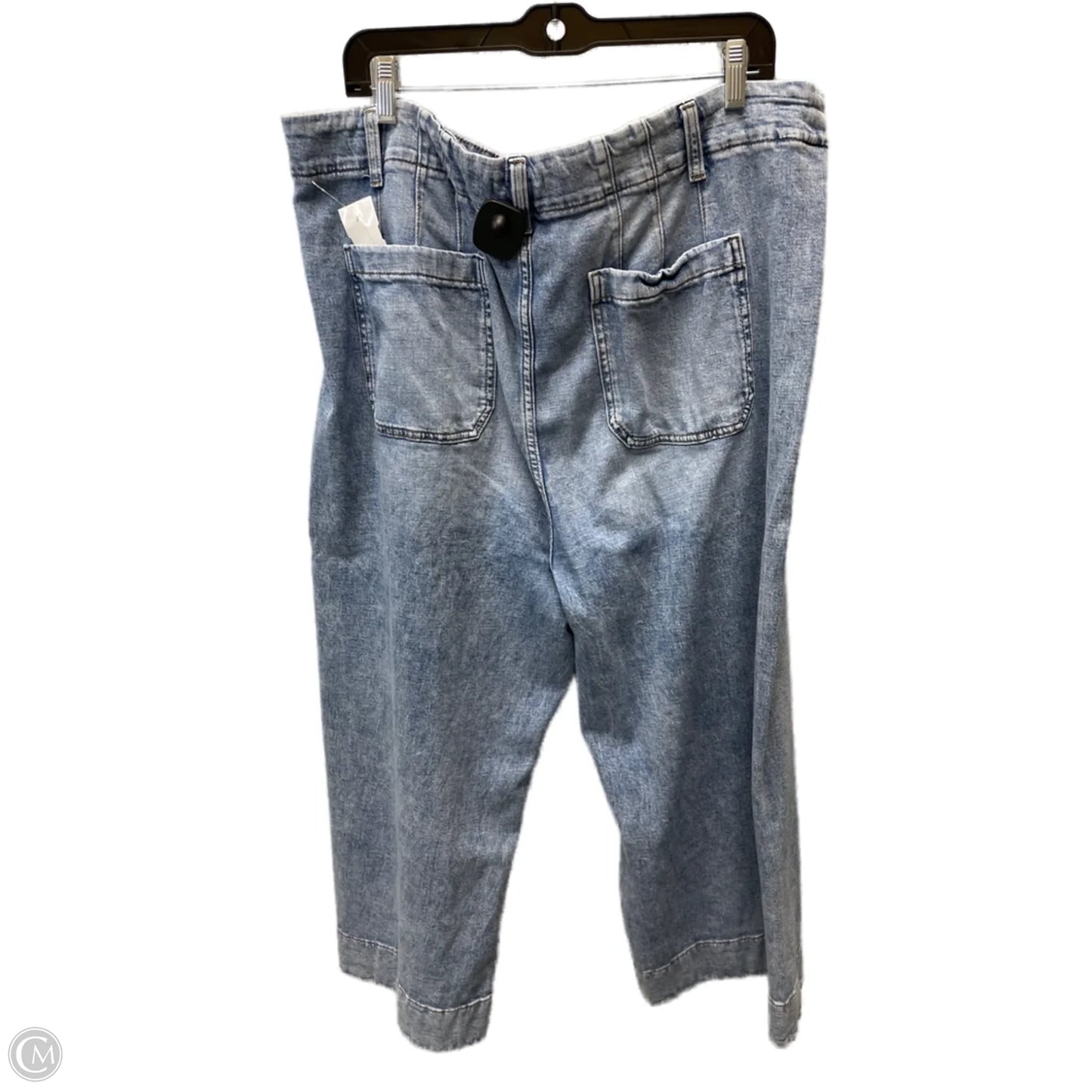 Jeans Wide Leg By Lc Lauren Conrad In Blue Denim, Size: 20