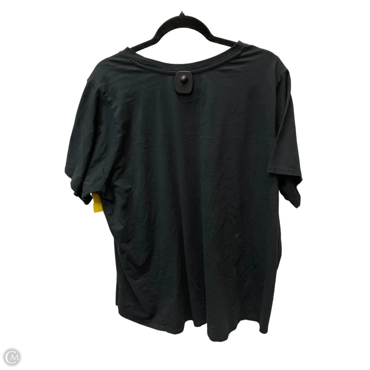 Top Short Sleeve Basic By Mighty Fine In Black & White, Size: 3x