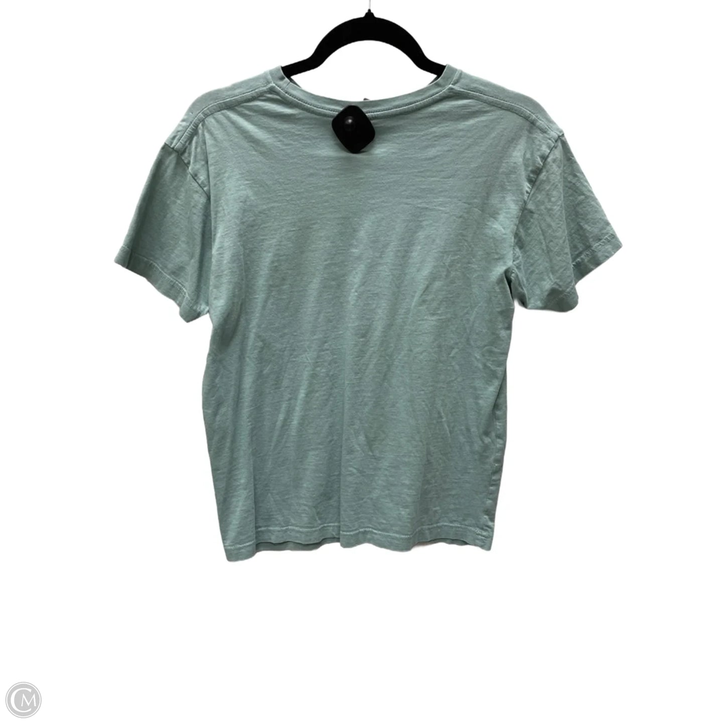 Top Short Sleeve By Cme In Green & White, Size: M