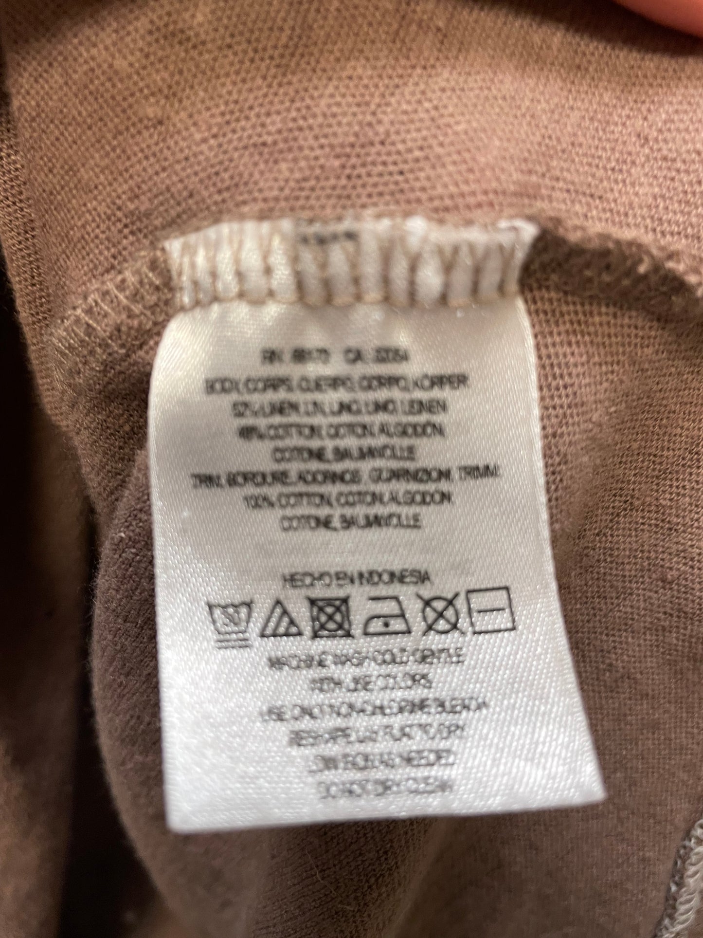 Top Long Sleeve By Anthropologie In Brown, Size: S