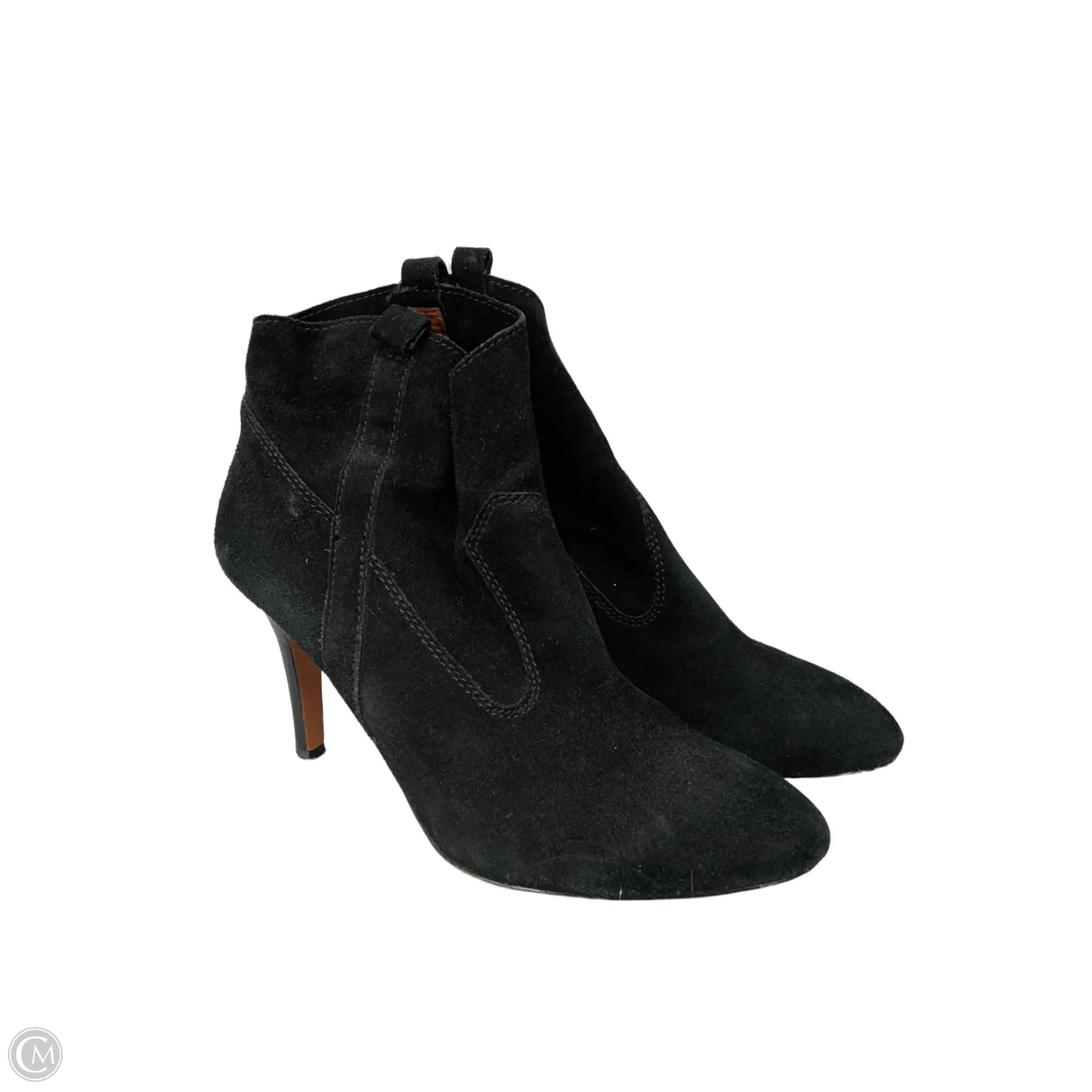 Boots Ankle Heels By Nine West In Black, Size: 9.5