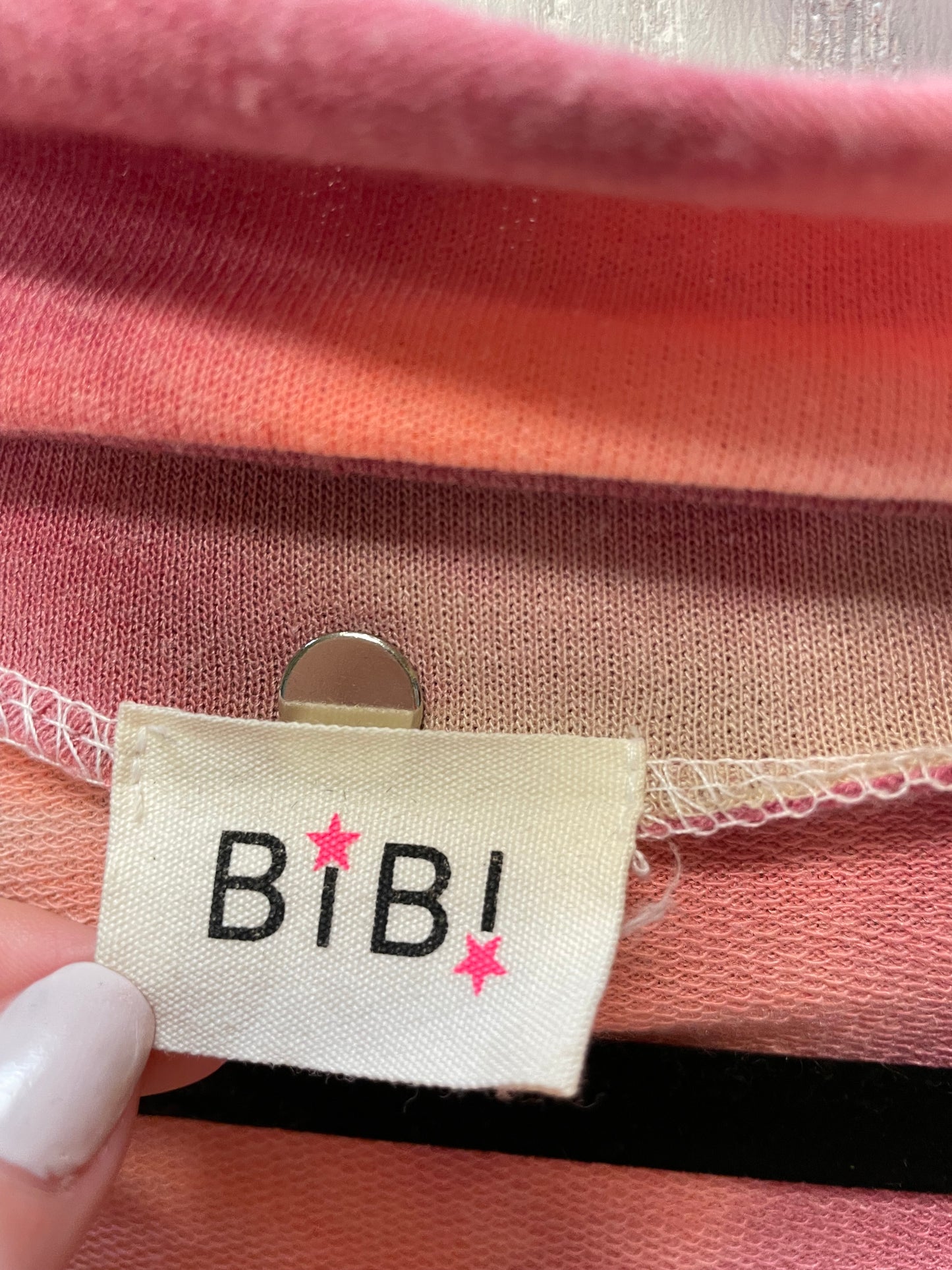 Top Long Sleeve By Bibi In Tie Dye Print, Size: L