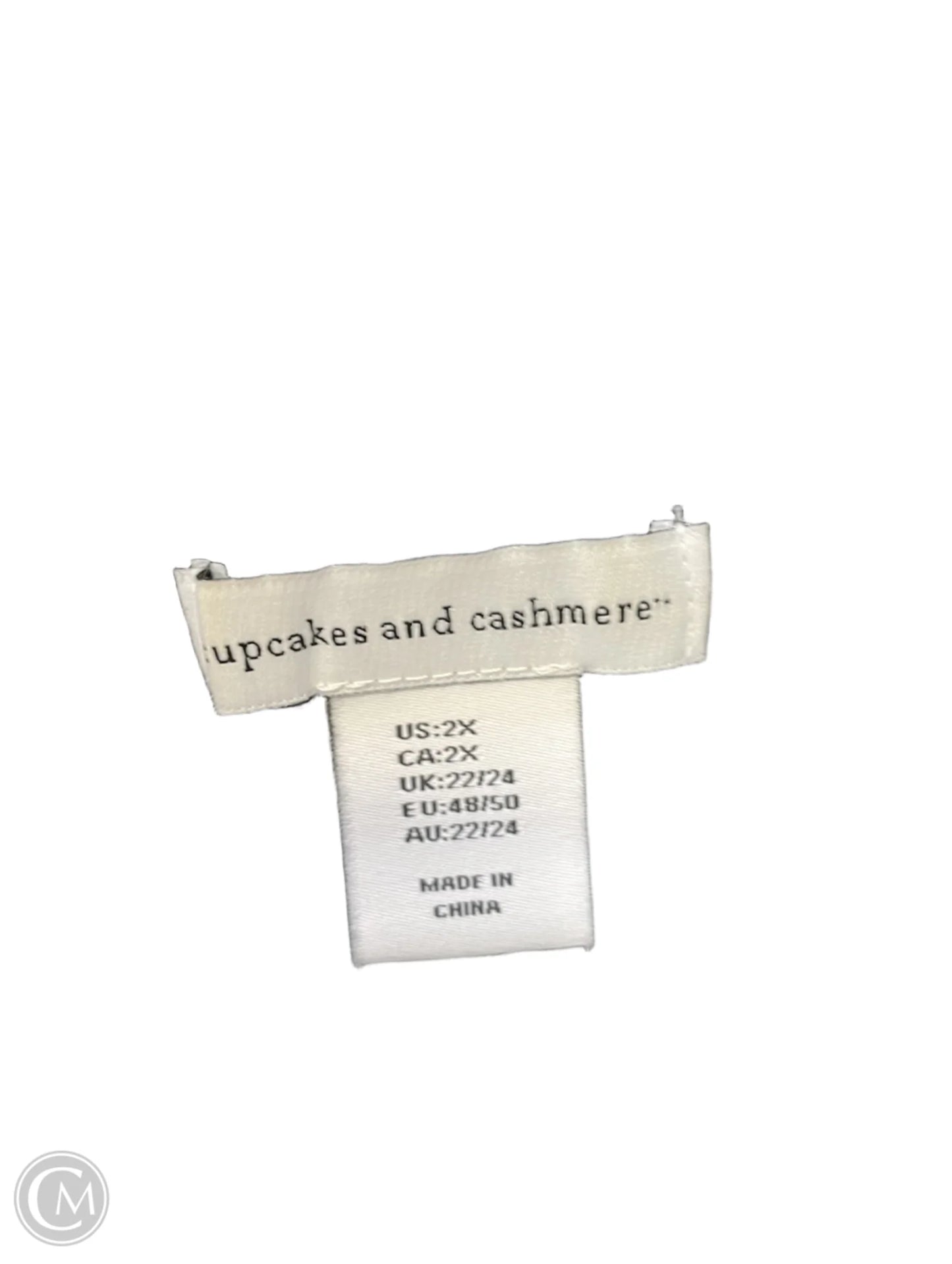 Sweater By Cupcakes And Cashmere In Grey, Size: 2x