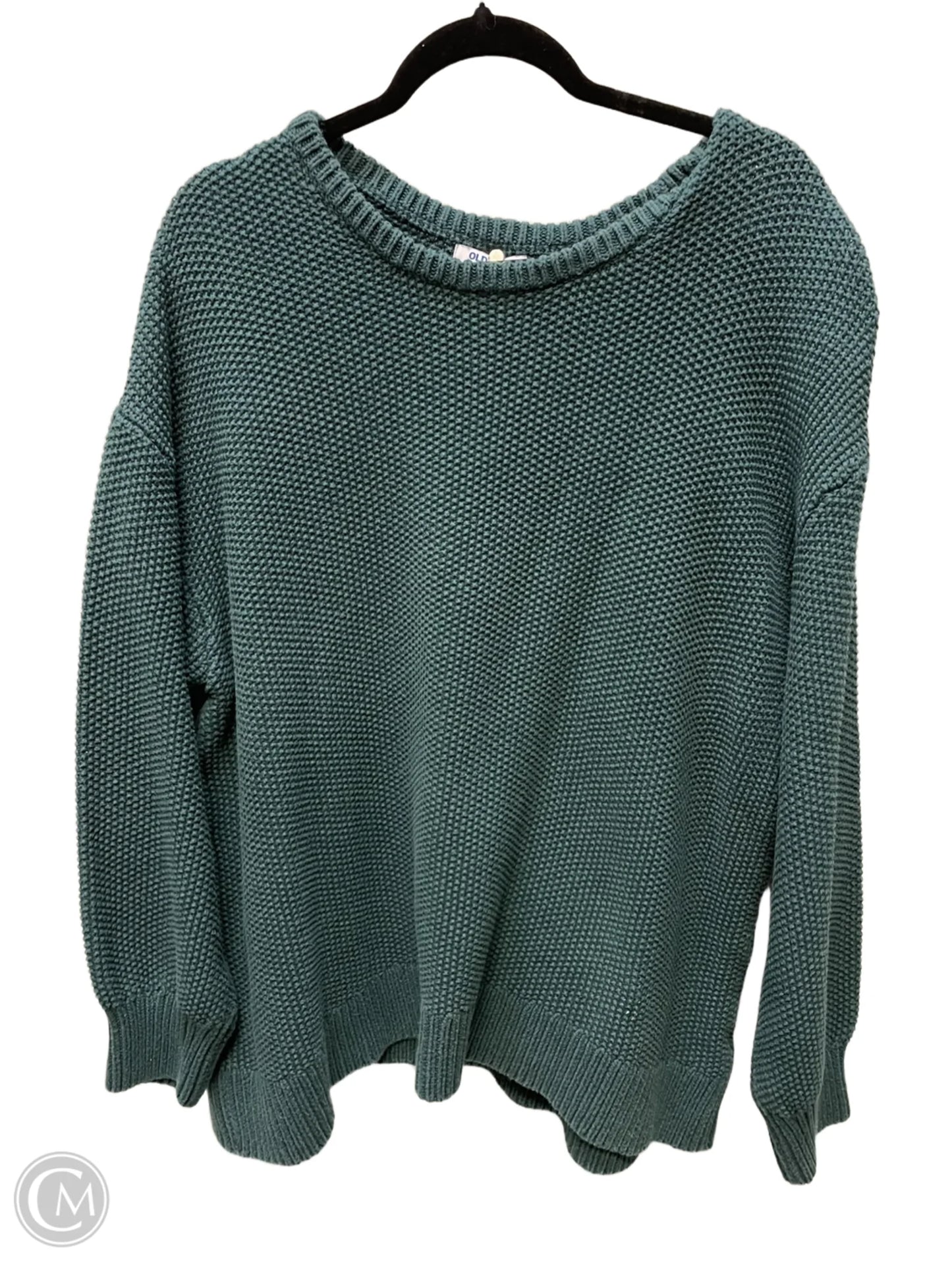 Sweater By Old Navy In Green, Size: 2x