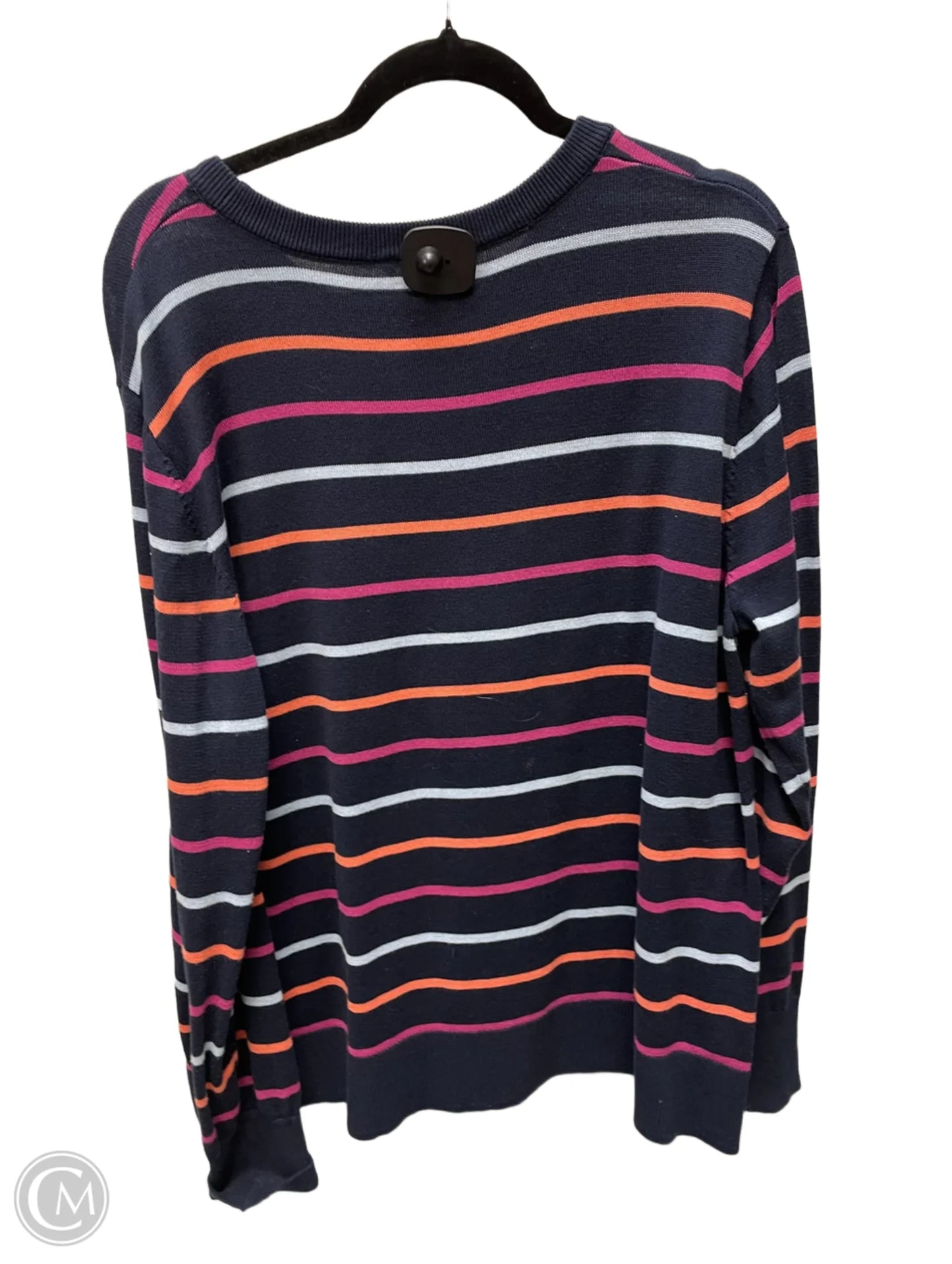 Sweater By Time And Tru In Striped Pattern, Size: 1x