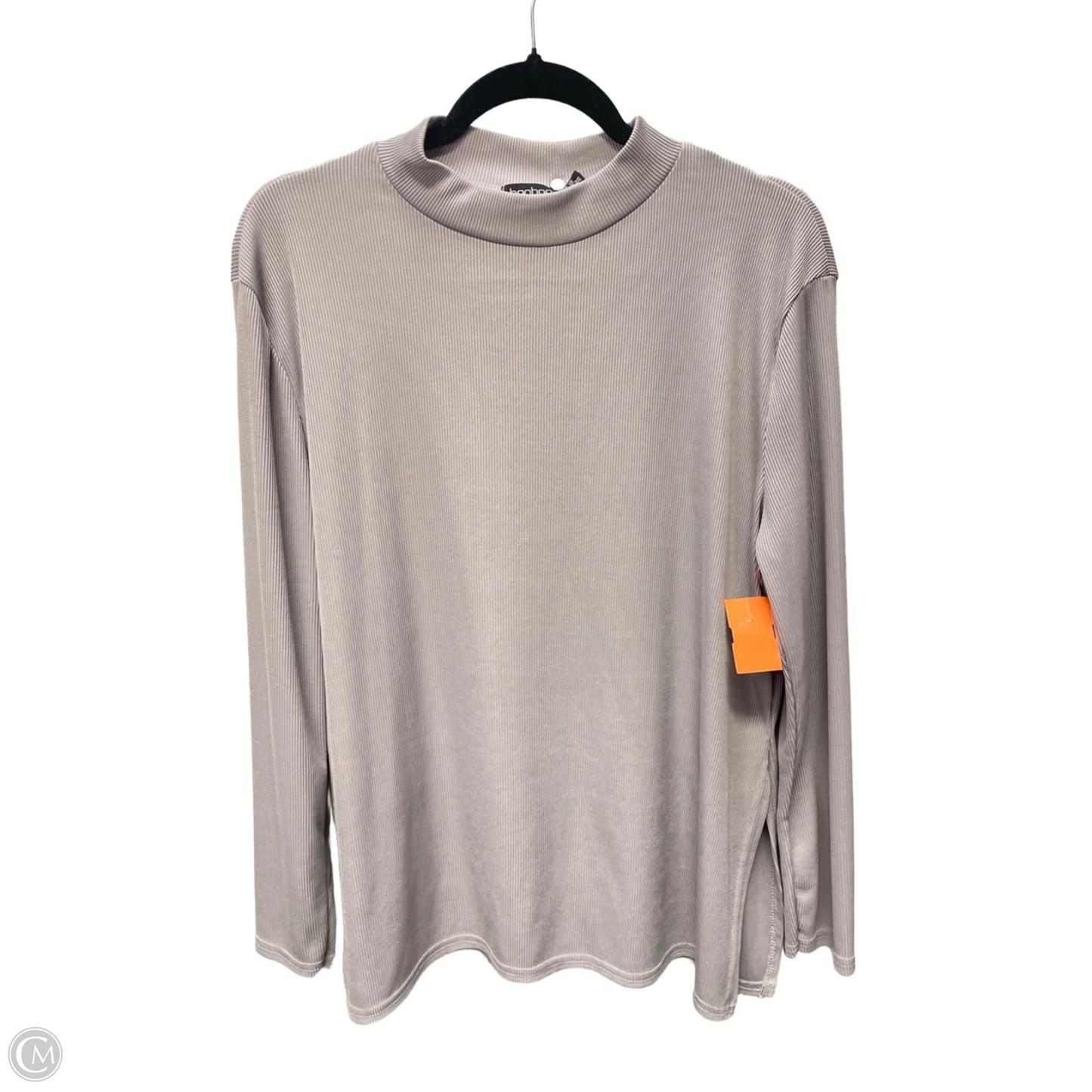Top Long Sleeve By Boohoo Boutique In Grey, Size: L