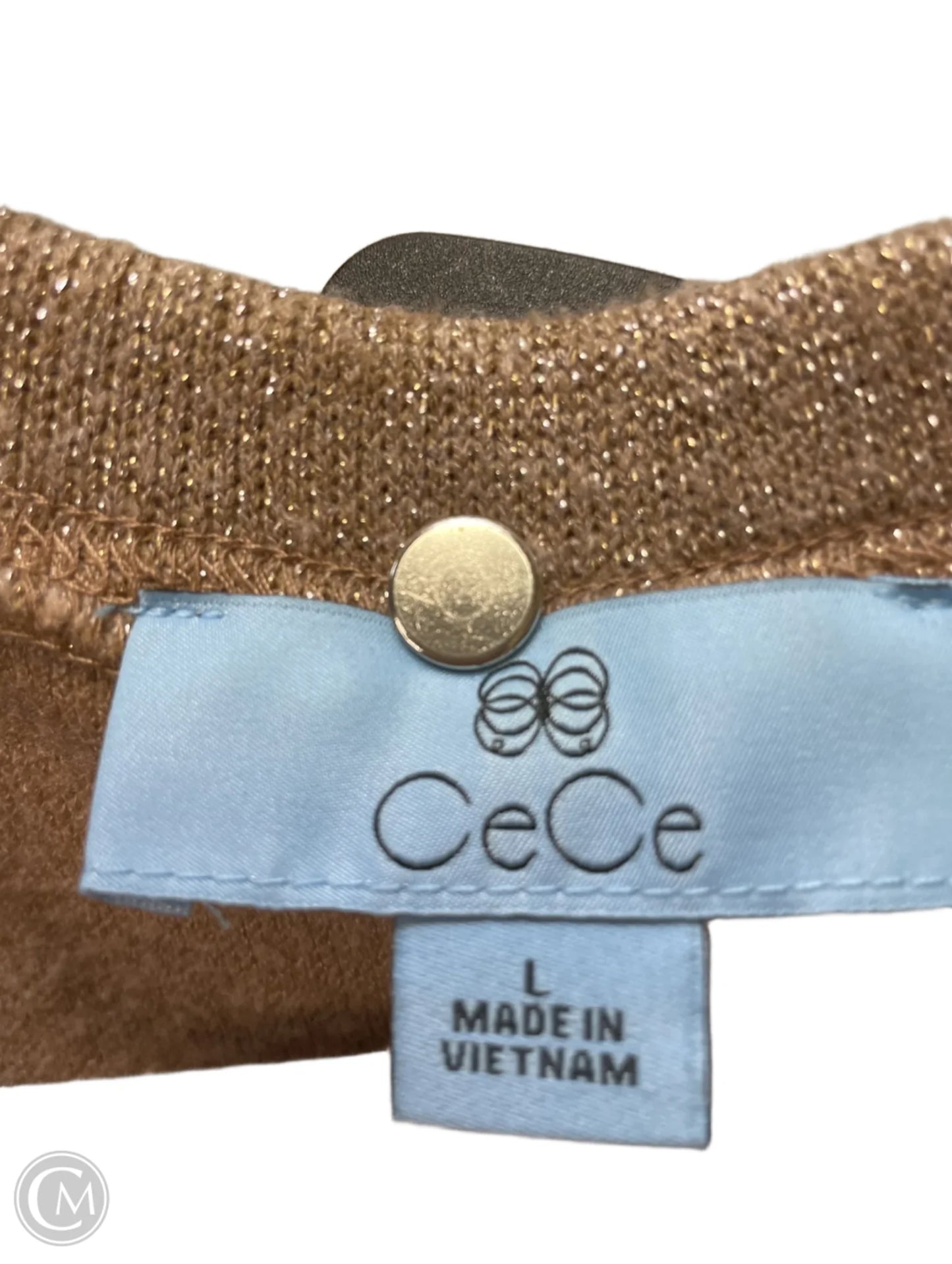 Sweater By Cece In Brown, Size: L