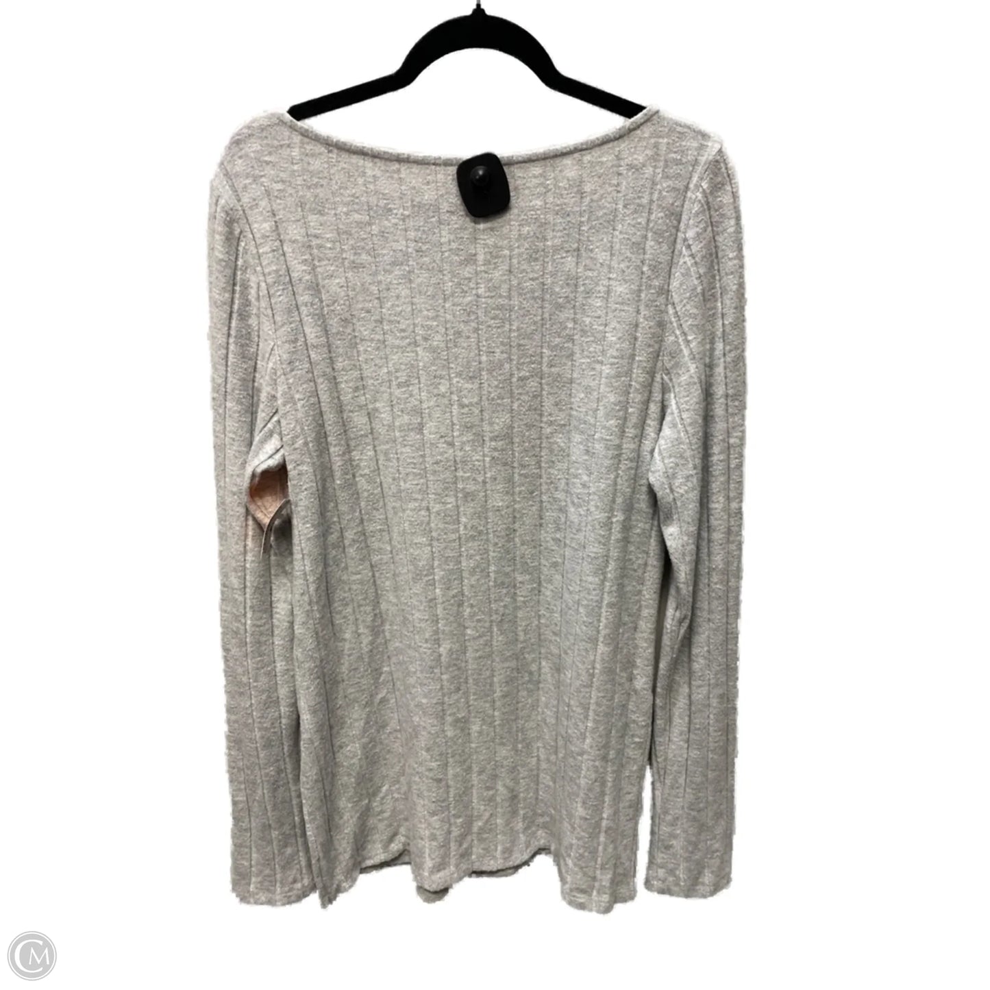 Top Long Sleeve By Anthropologie In Grey, Size: Xl