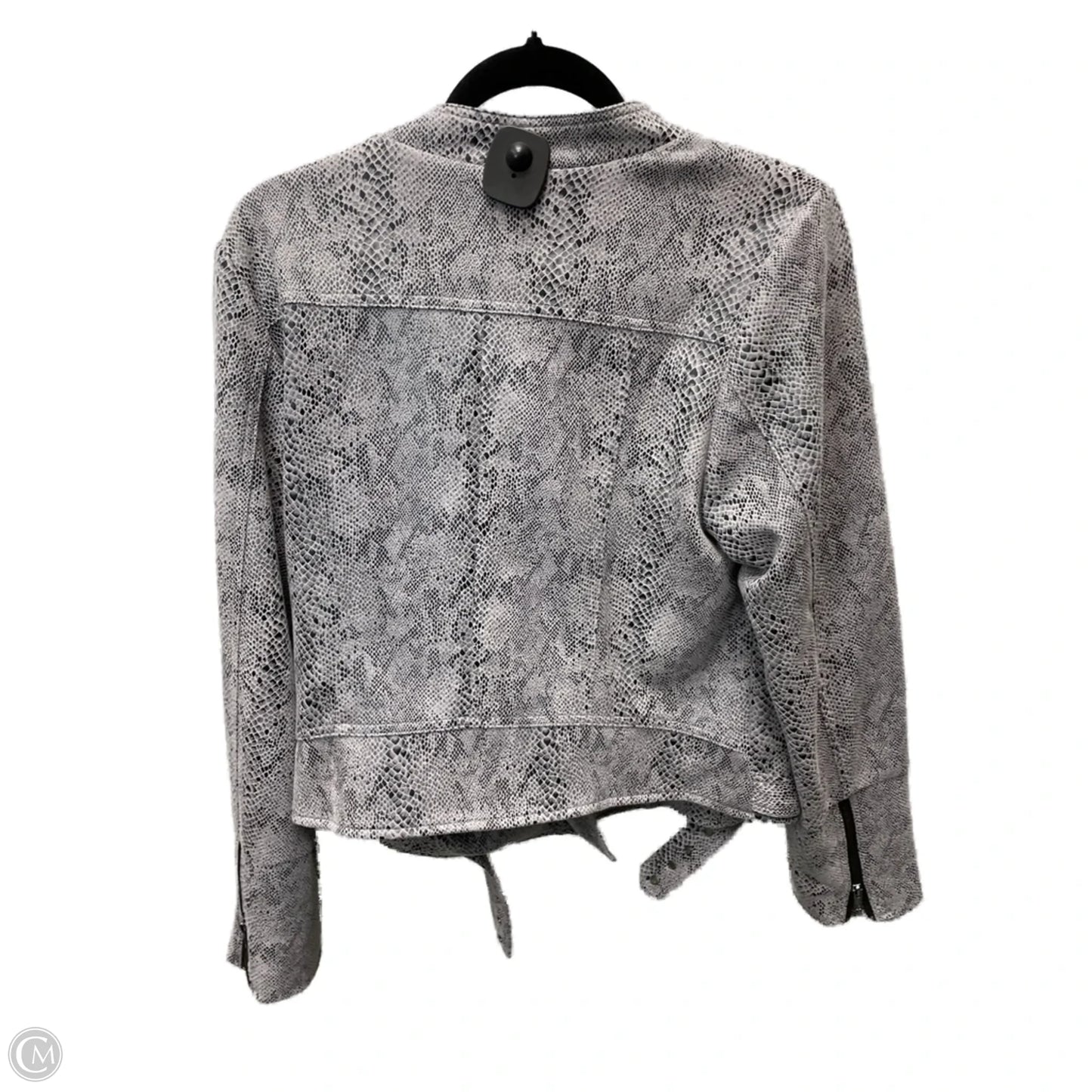 Jacket Moto By Kori America In Snakeskin Print, Size: L