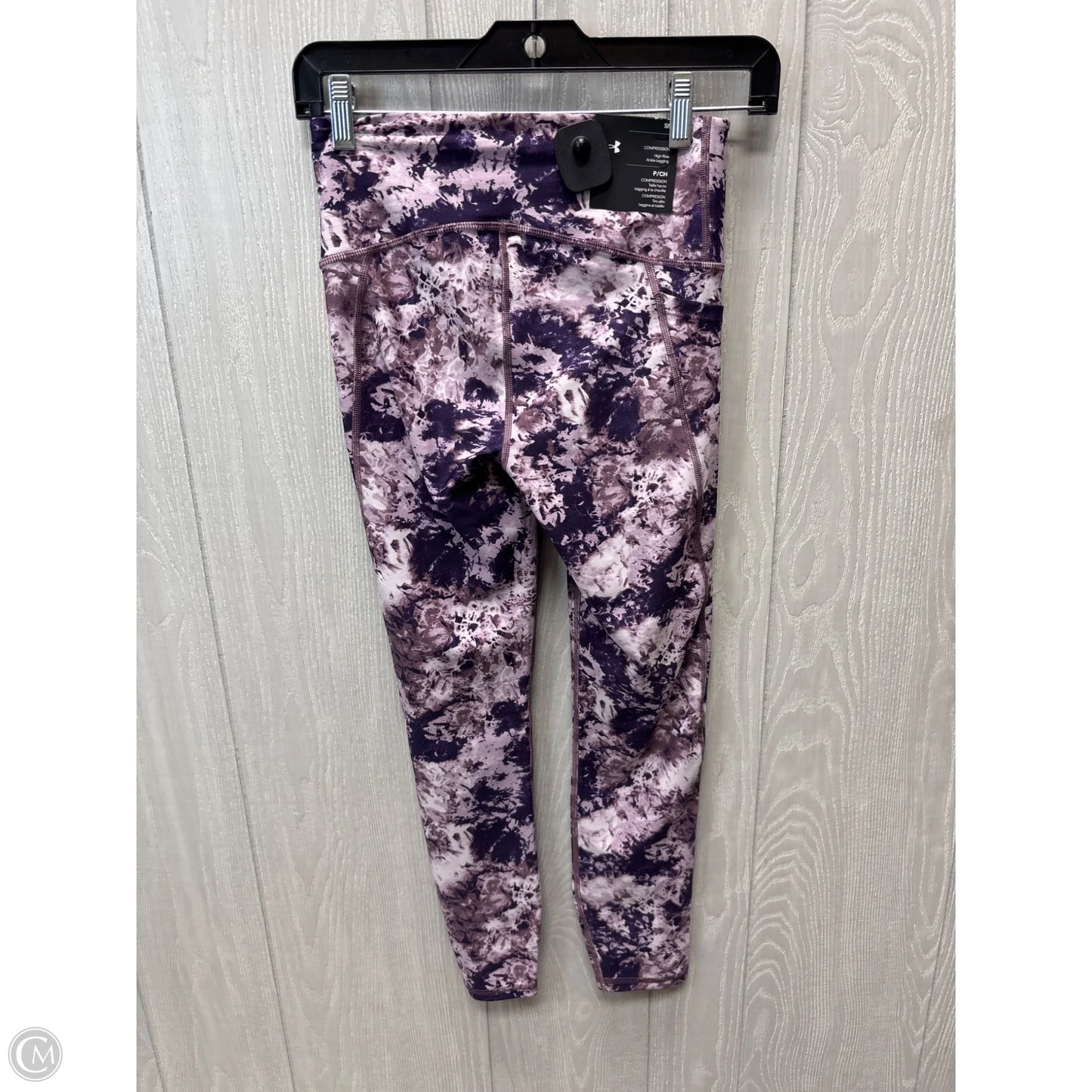 Athletic Leggings By Under Armour In Purple, Size: S