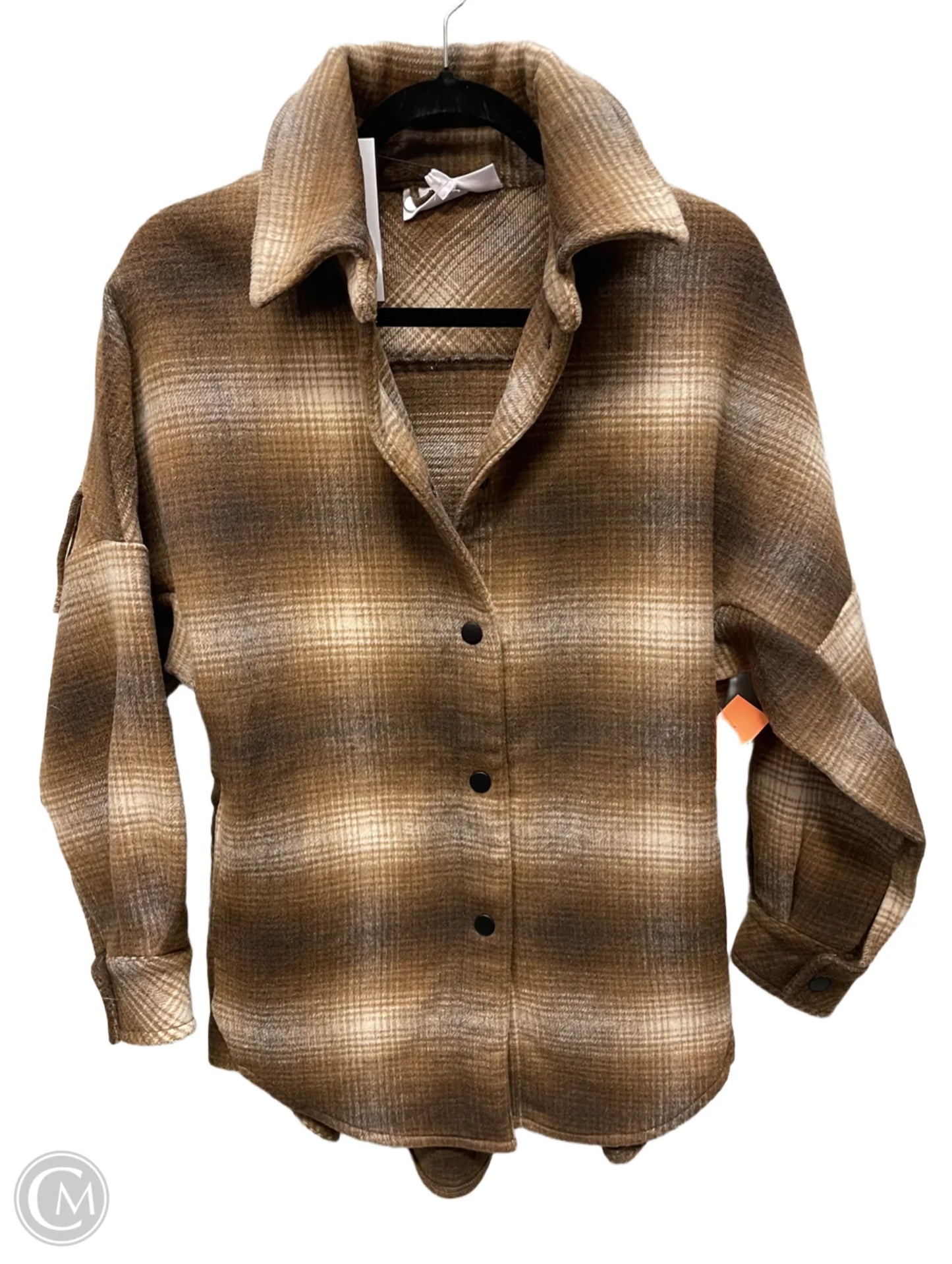 Jacket Other By Steve Madden In Brown & Cream, Size: Xs