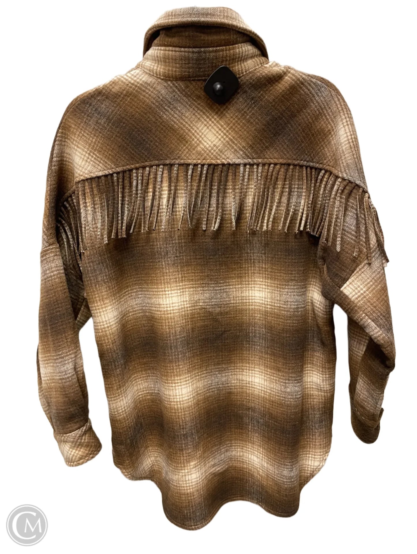 Jacket Other By Steve Madden In Brown & Cream, Size: Xs
