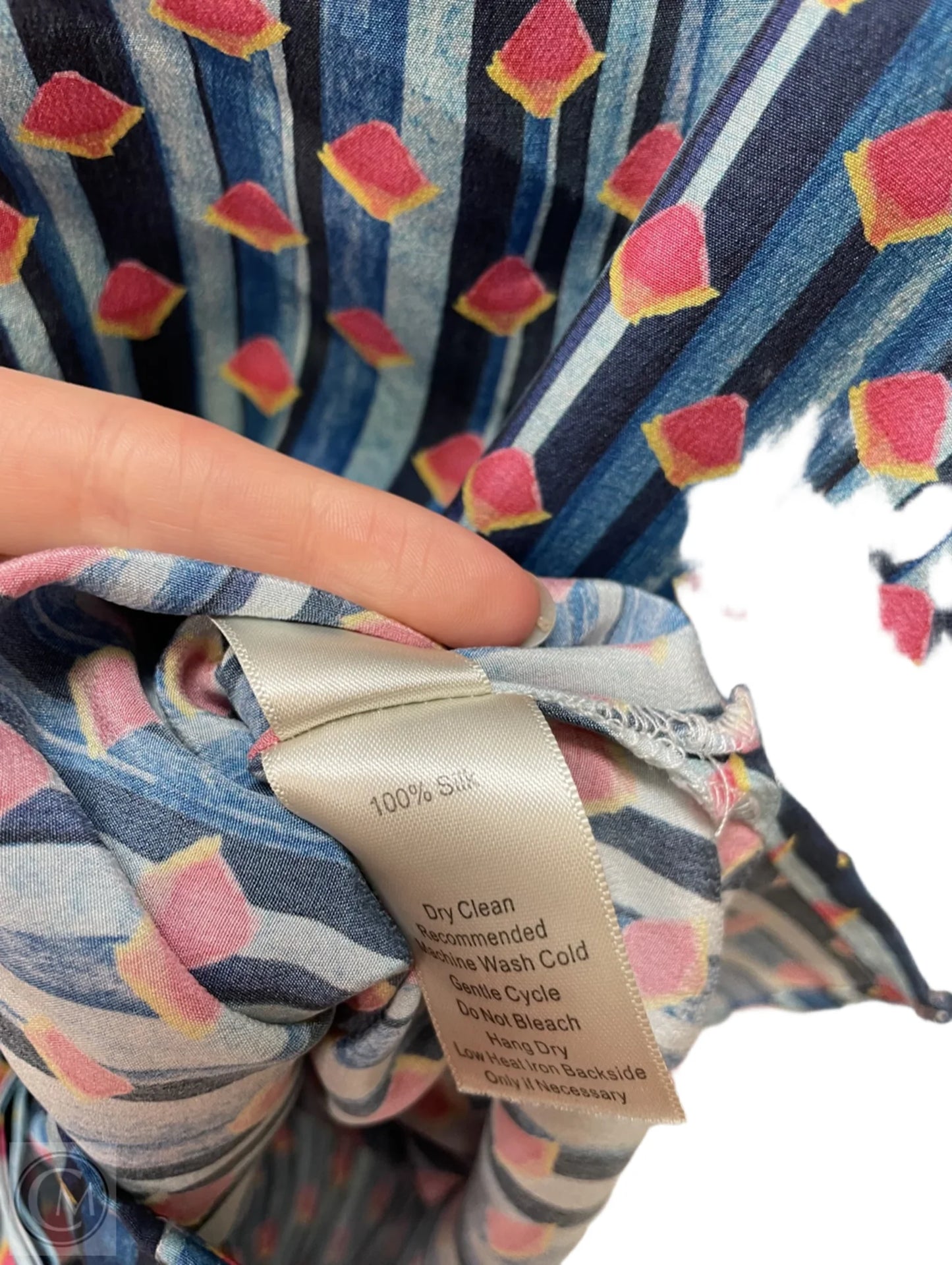 Blouse Long Sleeve By Ecru In Geometric Pattern, Size: S