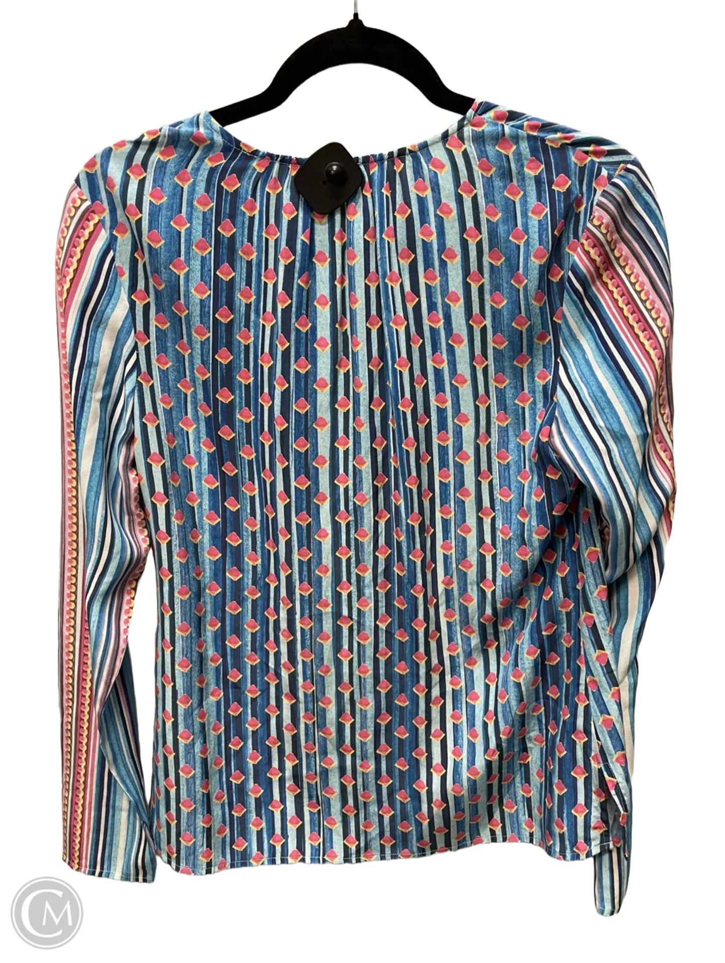 Blouse Long Sleeve By Ecru In Geometric Pattern, Size: S