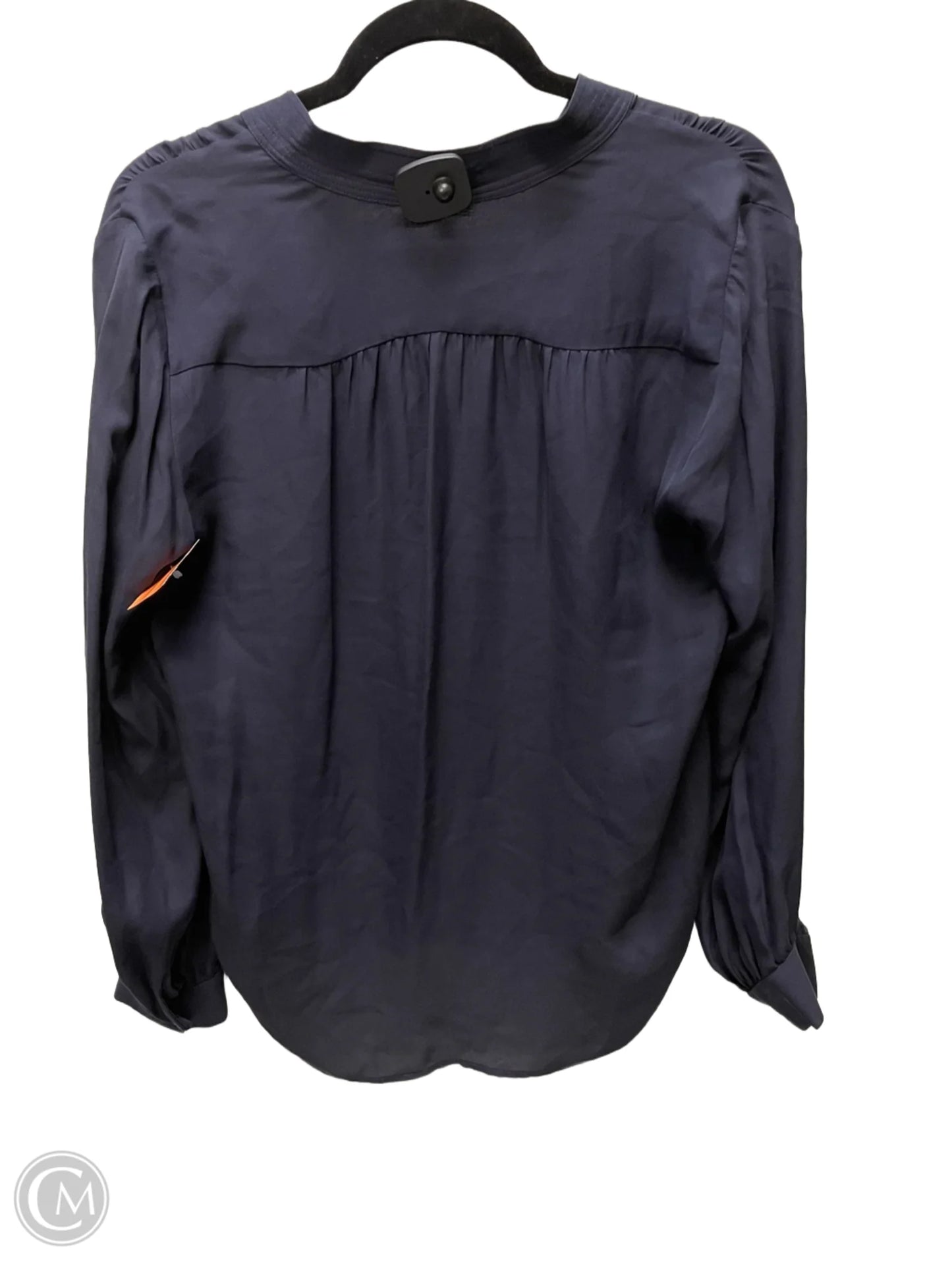 Blouse Long Sleeve By L Agence In Navy, Size: S