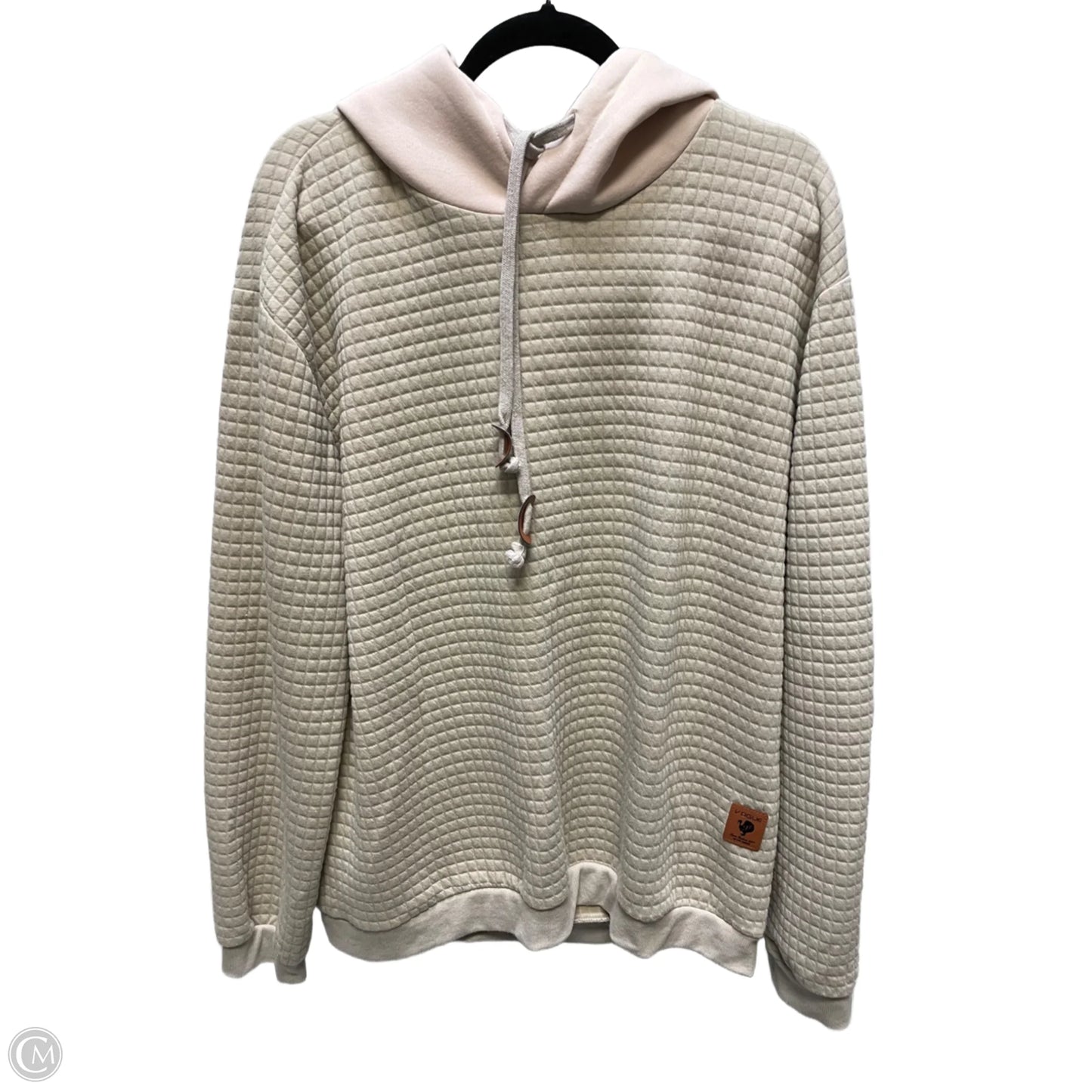 Sweatshirt Hoodie By COOF ANDY In Tan, Size: Xl