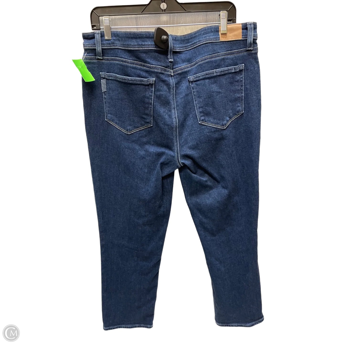 Jeans Straight By Paige In Blue Denim, Size: 16