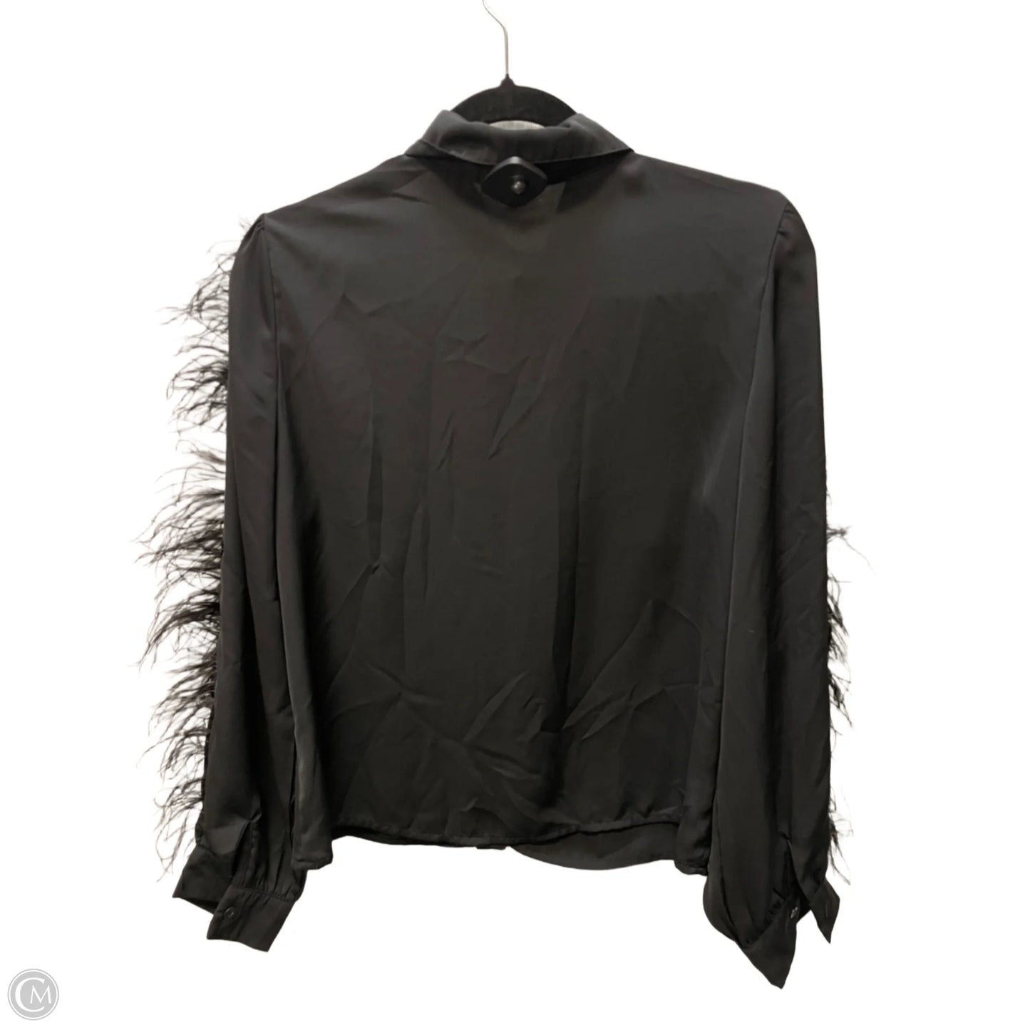 Blouse Long Sleeve By LA ROS In Black, Size: M