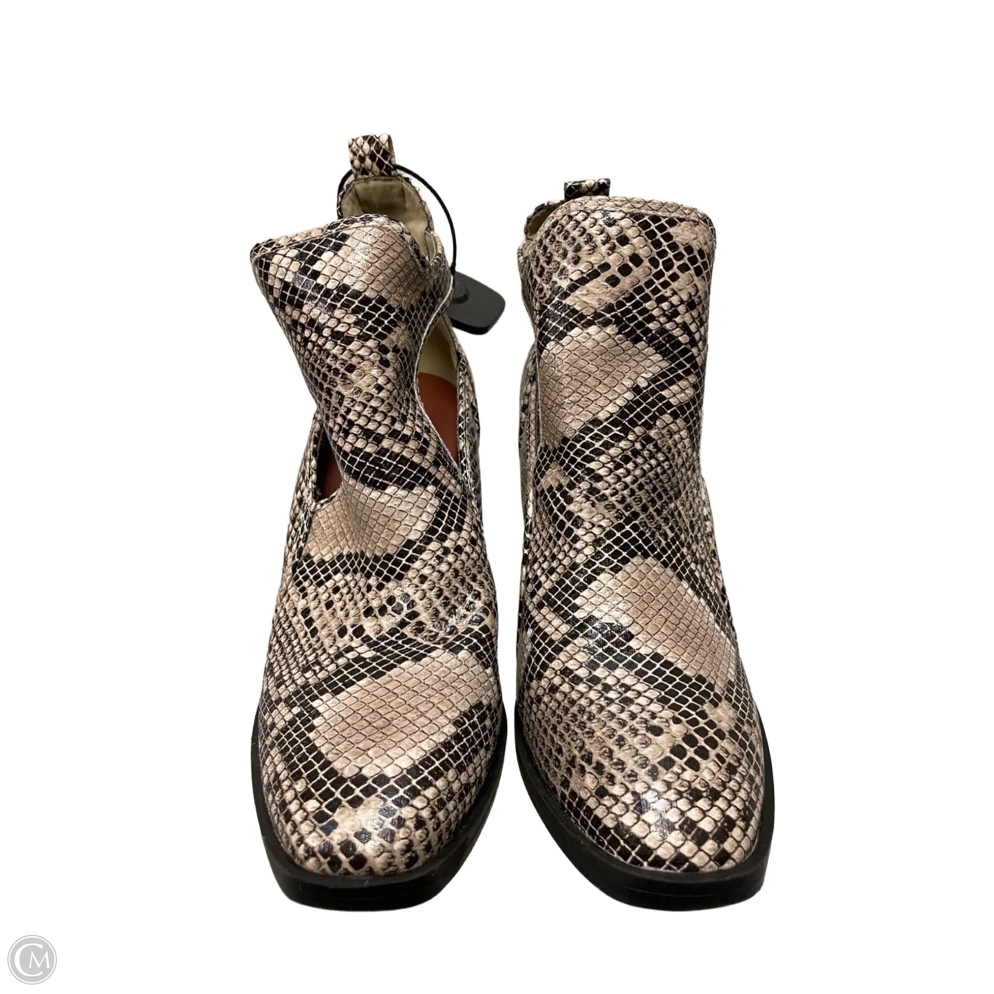 Boots Ankle Heels By Mia In Snakeskin Print, Size: 8
