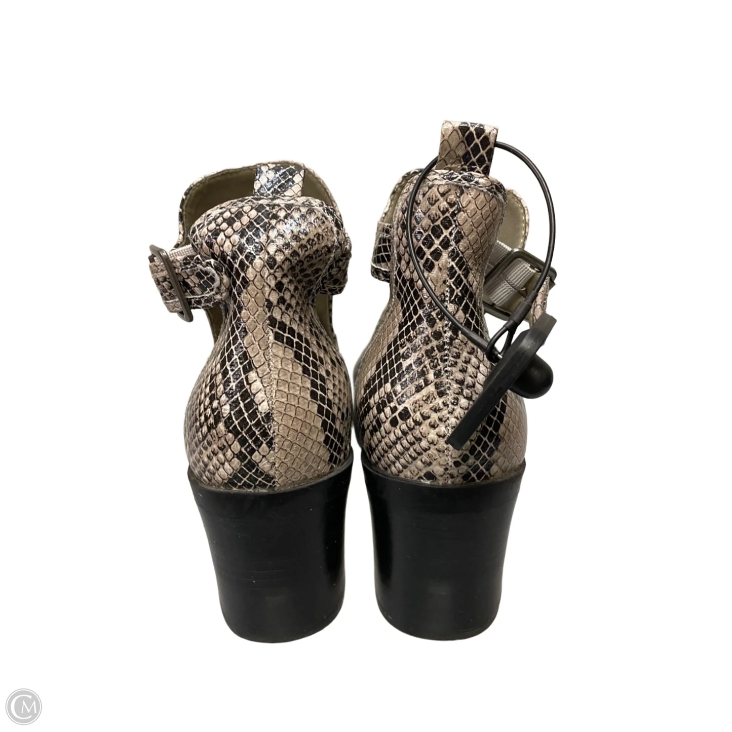 Boots Ankle Heels By Mia In Snakeskin Print, Size: 8