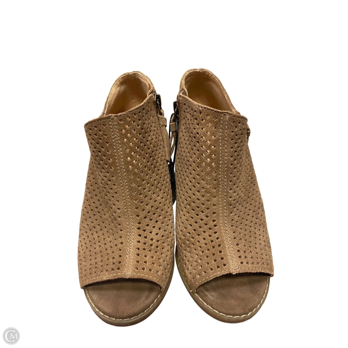 Shoes Heels Wedge By Lucky Brand In Brown, Size: 7.5