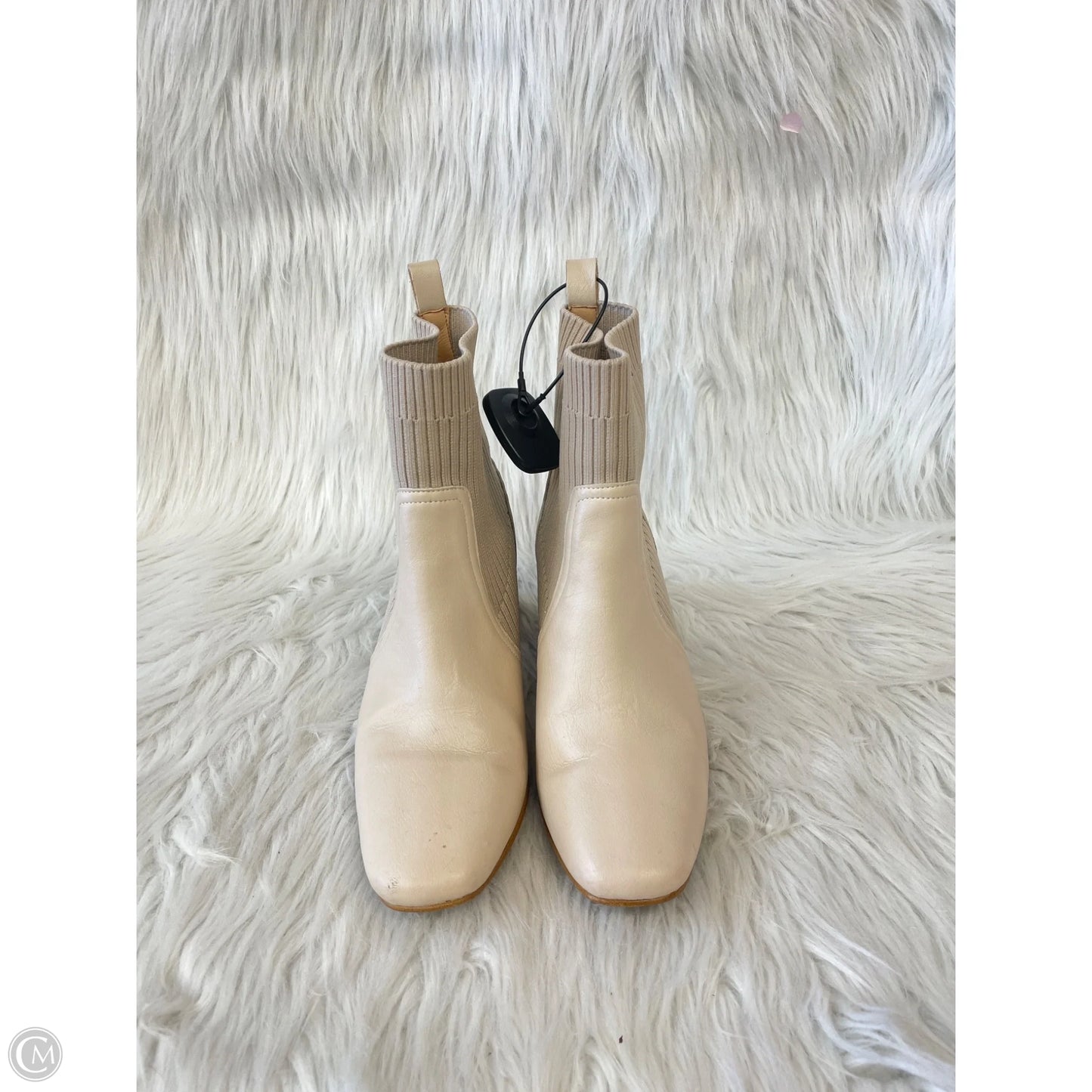 Boots Ankle Heels By Cmc In Cream, Size: 6