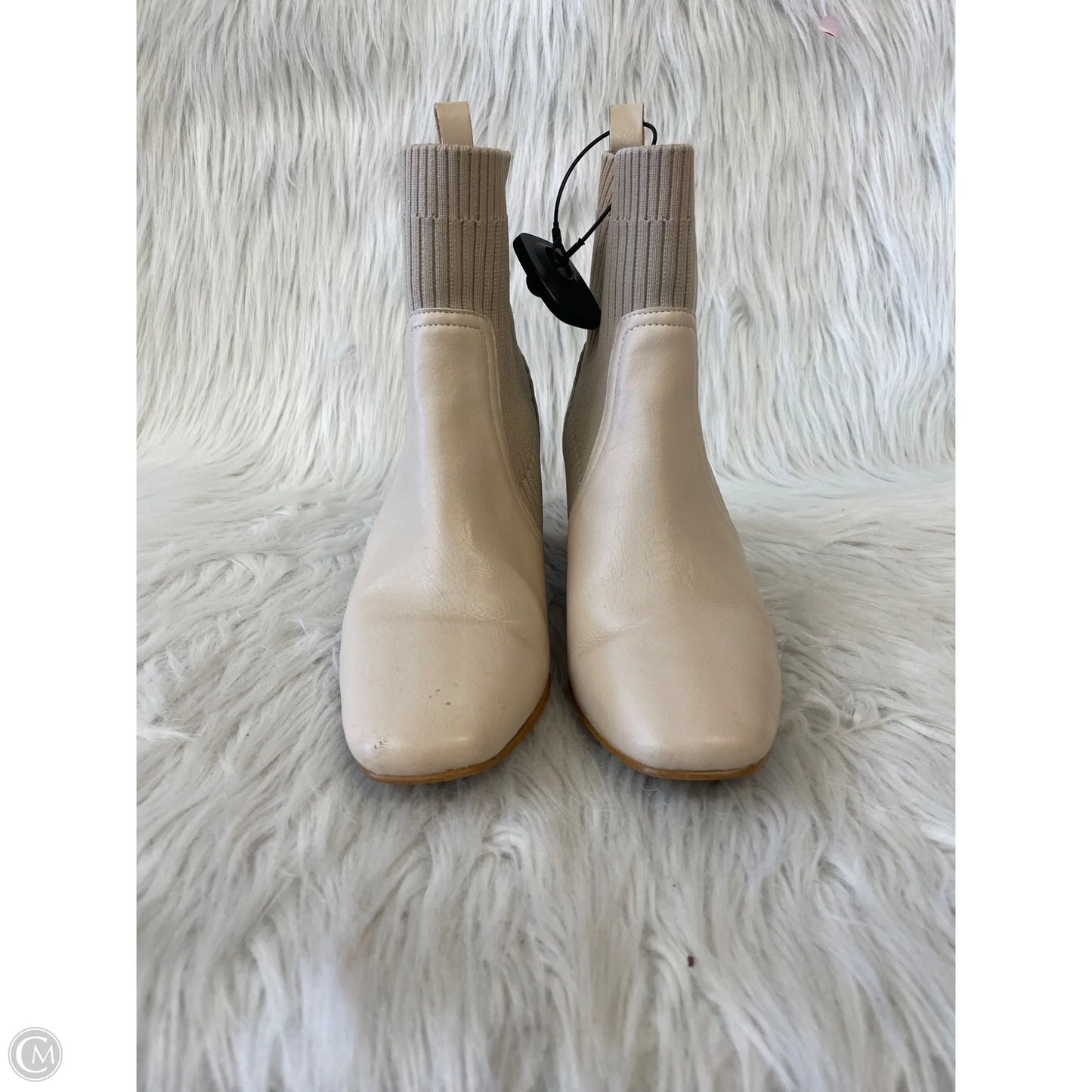 Boots Ankle Heels By Cmc In Cream, Size: 6