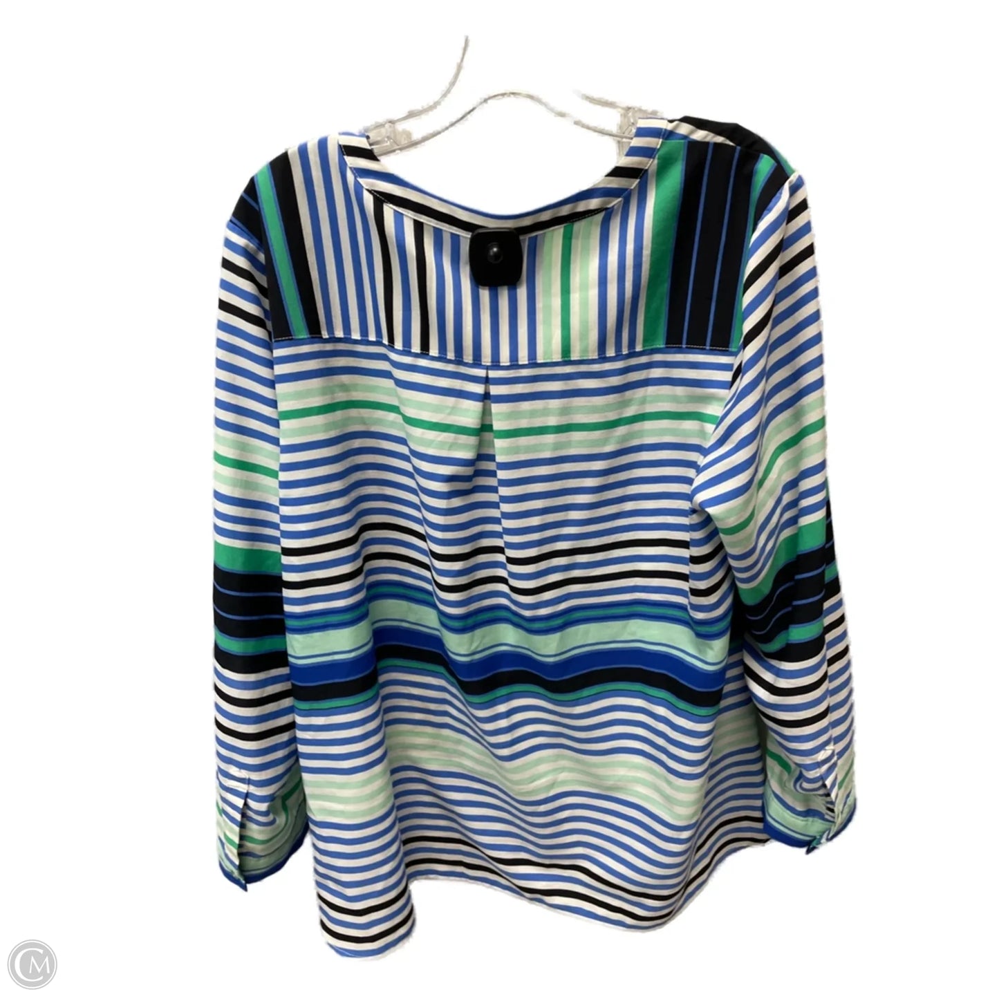 Top Long Sleeve By Talbots In Striped Pattern, Size: 2x