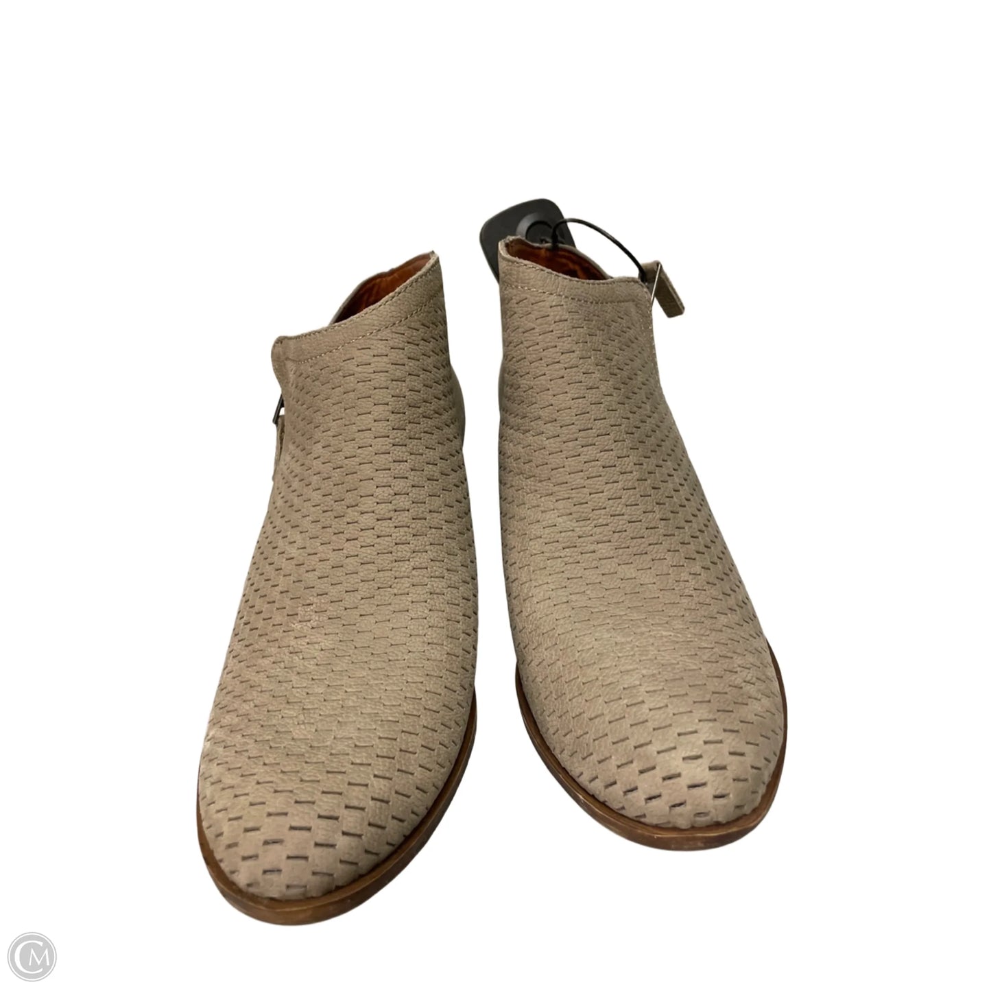 Boots Ankle Heels By Lucky Brand In Taupe, Size: 9.5