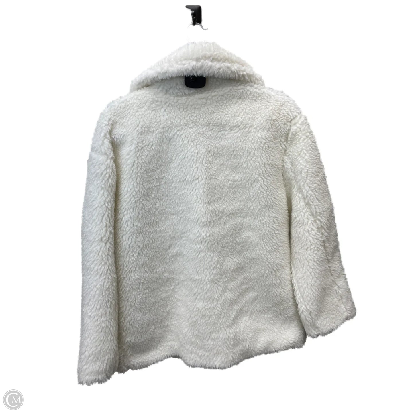 Coat Faux Fur & Sherpa By Vigoss In Cream, Size: L