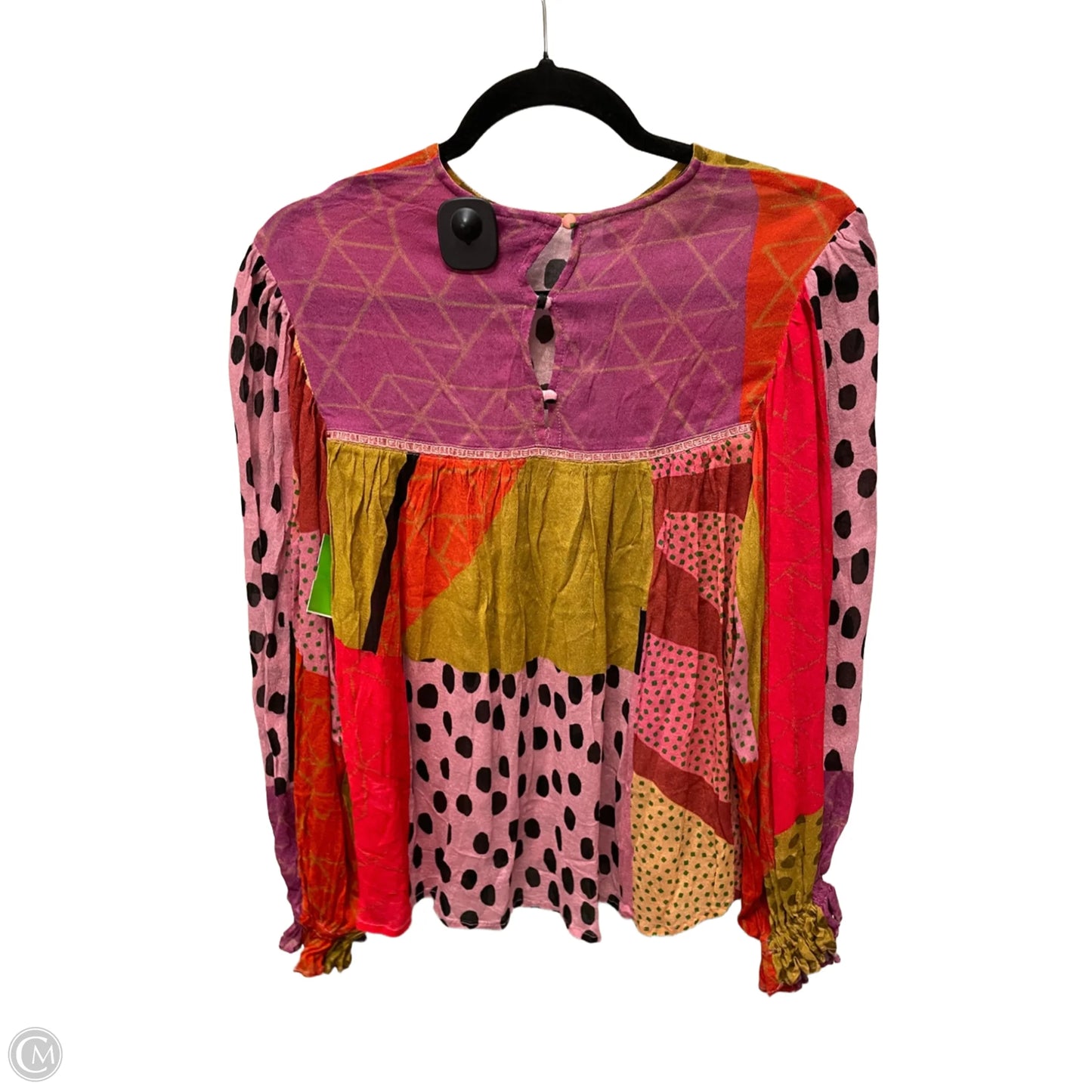 Blouse Long Sleeve By Bl-nk In Multi-colored, Size: Xs