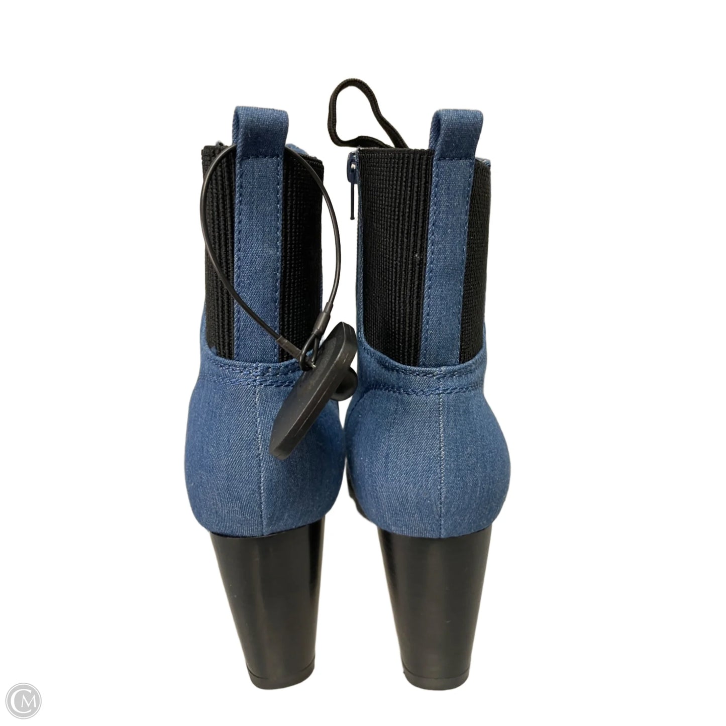 Boots Ankle Heels By Rouge In Blue Denim, Size: 10