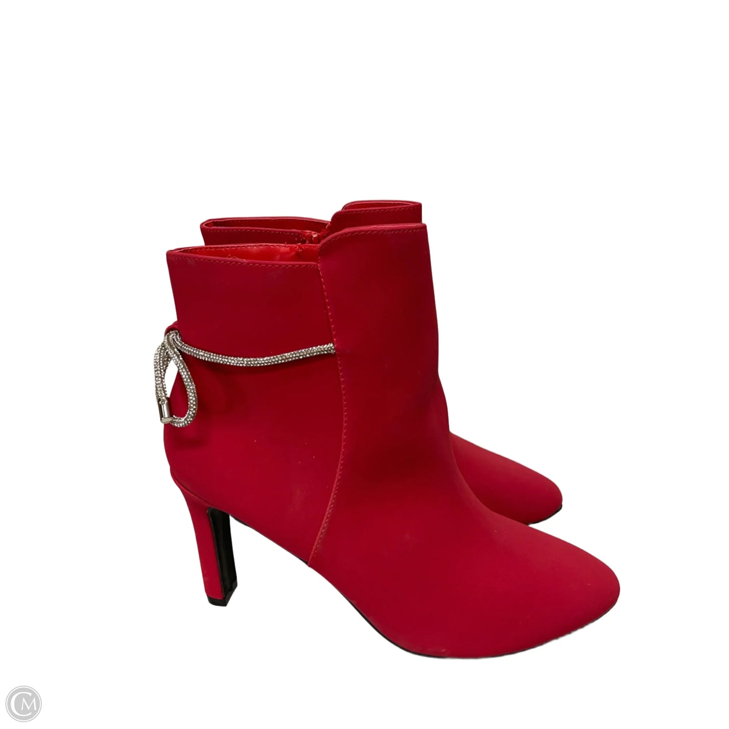 Boots Ankle Heels By Impo In Red, Size: 10