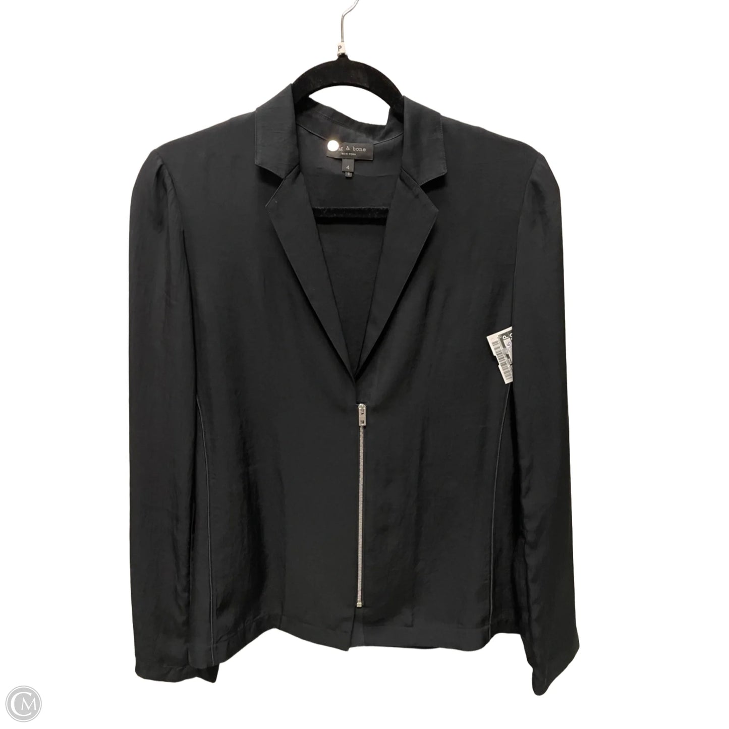 Blouse Long Sleeve By Rag And Bone In Black, Size: S